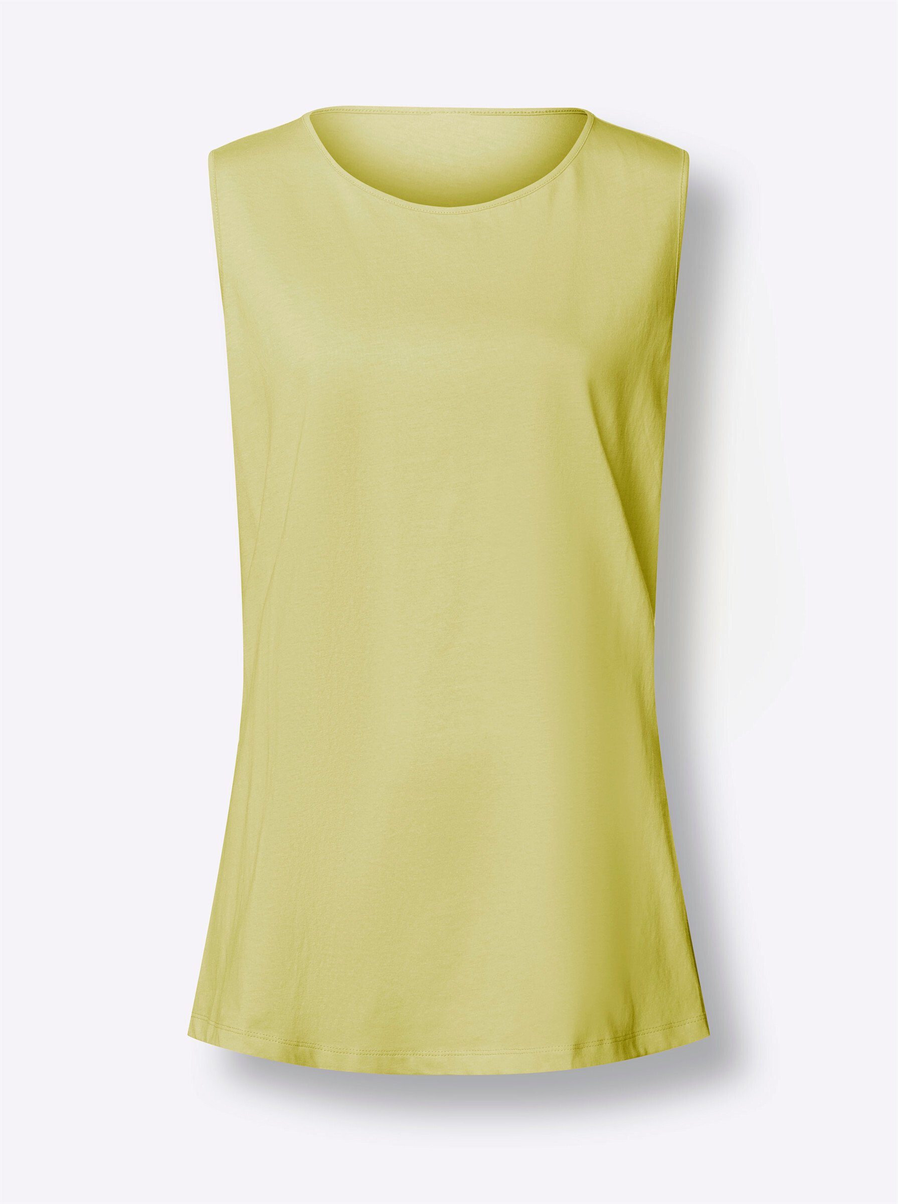 Sieh an! Shirttop Longtop Ärmellos