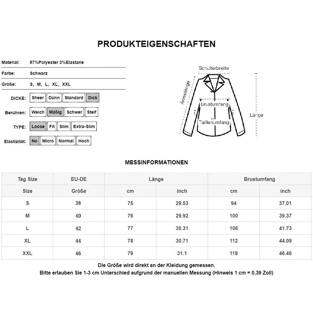 LAPA PLUS Anzugweste Ärmellose Longweste mit günstig online kaufen