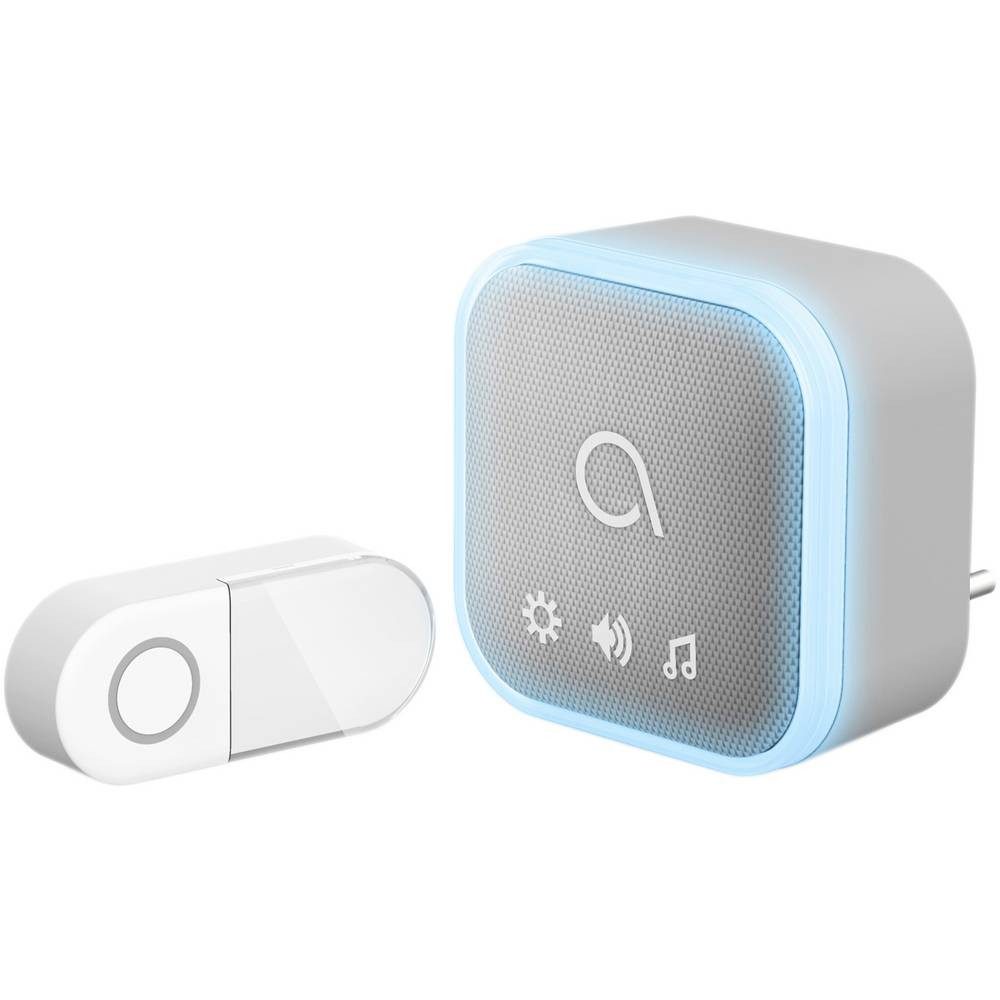 Avidsen Smart Home Türklingel Glockenspiel mit Stoffdesign, kabellos, Blinklicht 102512 (mit Blitzlicht)
