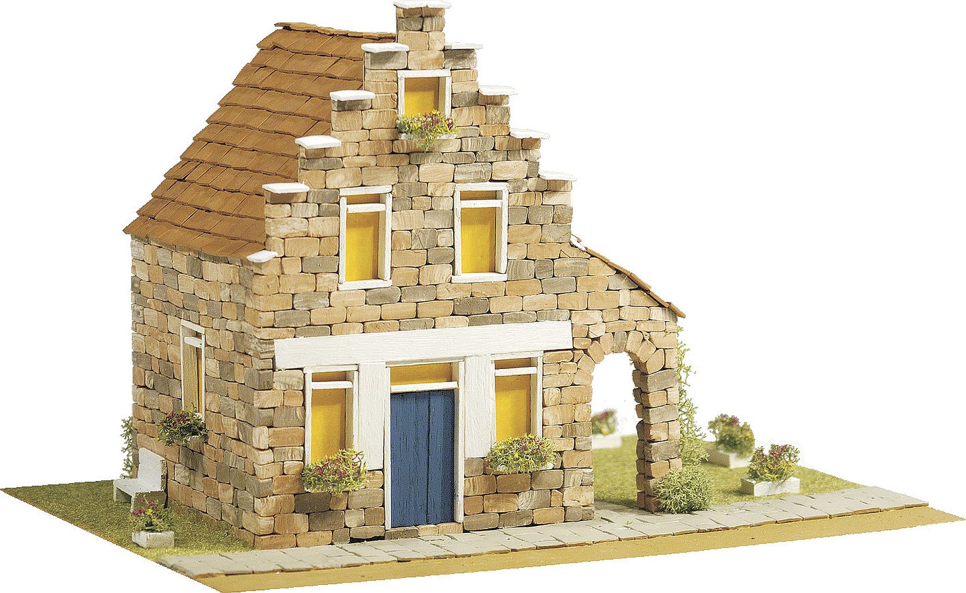 Domus Kits Modellbausatz Country 9, Maßstab 1:50, (Modellbausatz, 1333-tlg., Landhaus), Made in Europe