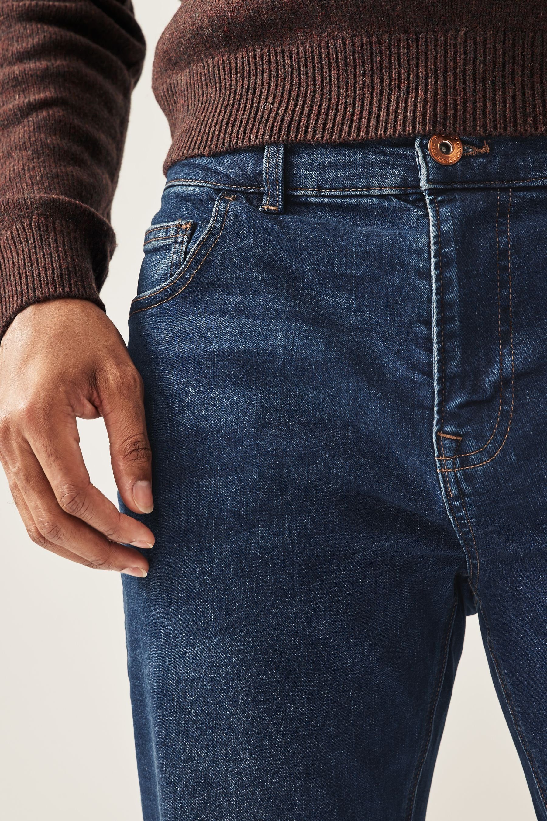 Next Bootcut-Jeans Klassische Bootcut-Jeans mit Stretch (1-tlg)