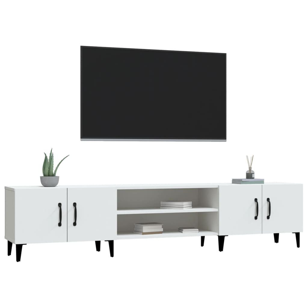 Weiß Holzwerkstoff furnicato 180x31,5x40 TV-Schrank cm