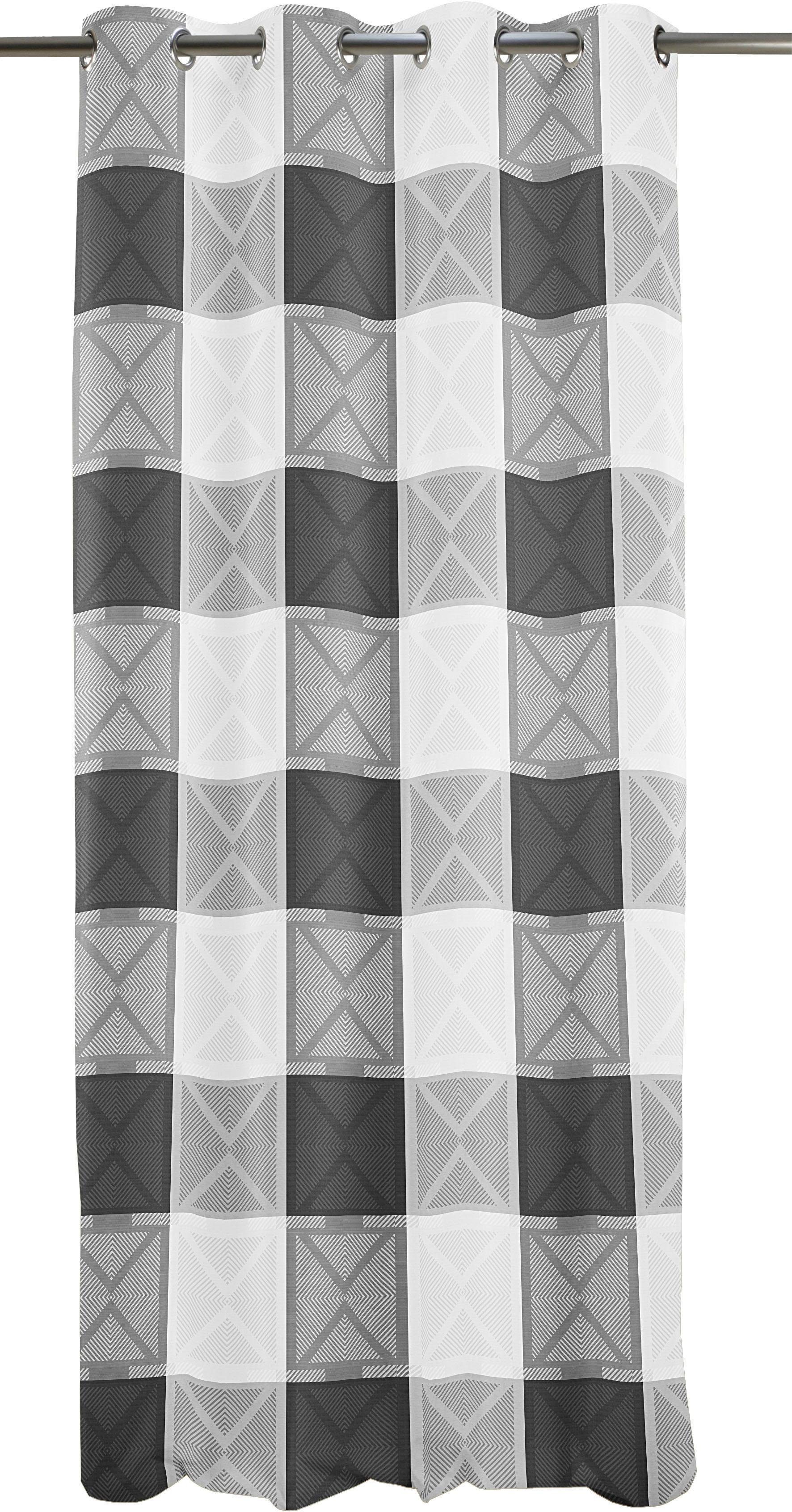 APELT Vorhang VERONA (1 St), Ösen, blickdicht, Jacquard, HxB: 245x140, Verona, Ösenschal mit Metallösen