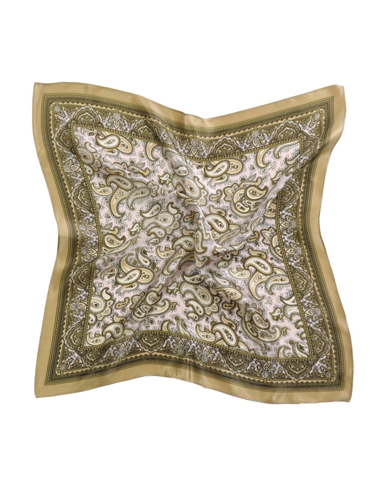 MayTree Seidentuch quadratisch, Paisley, 53x53 cm, Nickituch, Bandana-Schal, (Stück), 100% Seide, Trachten, Oktoberfest