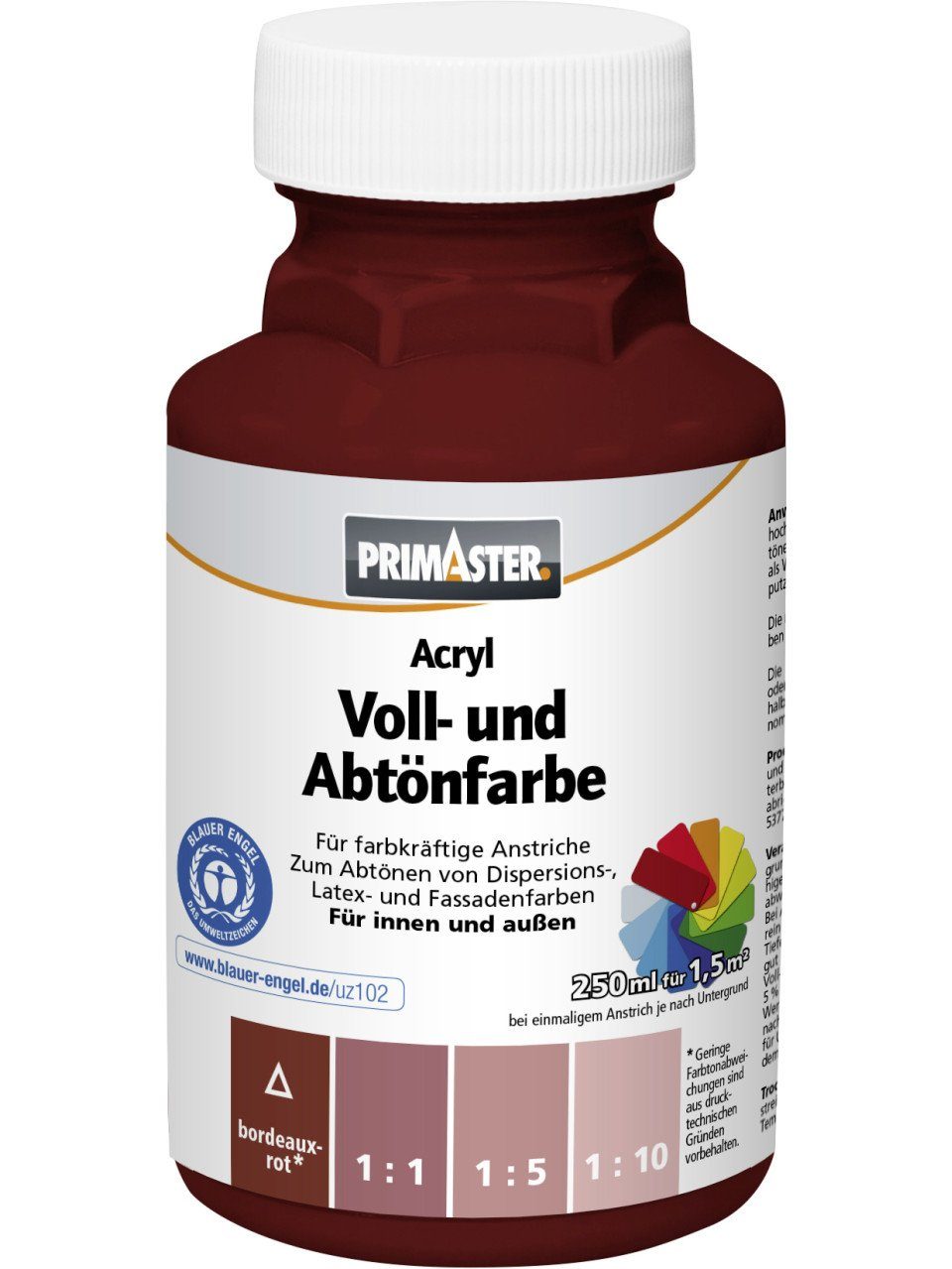 Primaster Vollton- und Abtönfarbe Primaster Voll- und Abtönfarbe 250 ml bordeaux