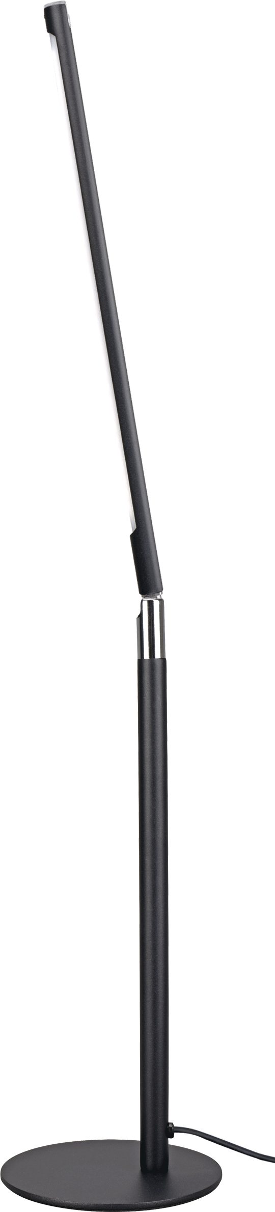 MeLiTec LED Schreibtischlampe LED-Schreibtischleuchte T186-2 schwarz mit Chrom-Applikationen, LED fest integriert, Einstellbar in 3 Stufen, 50.000 Schaltzyklen  – Bild 5 von 5