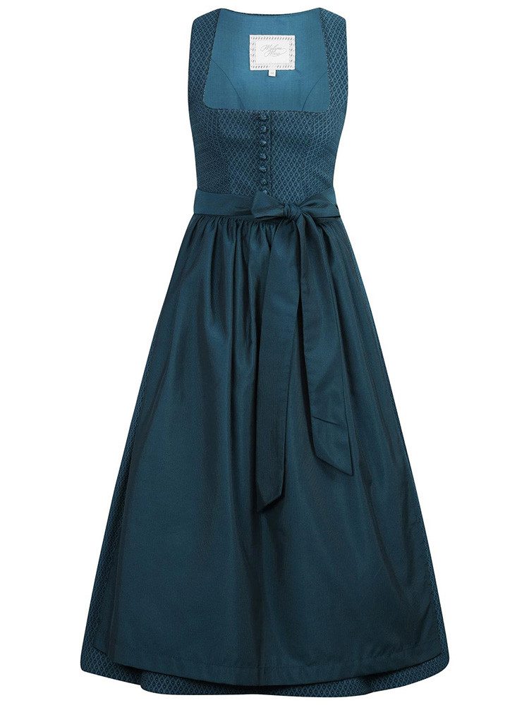 Madame Marie Dirndl Dirndl Veloura 80cm Länge opalgrün