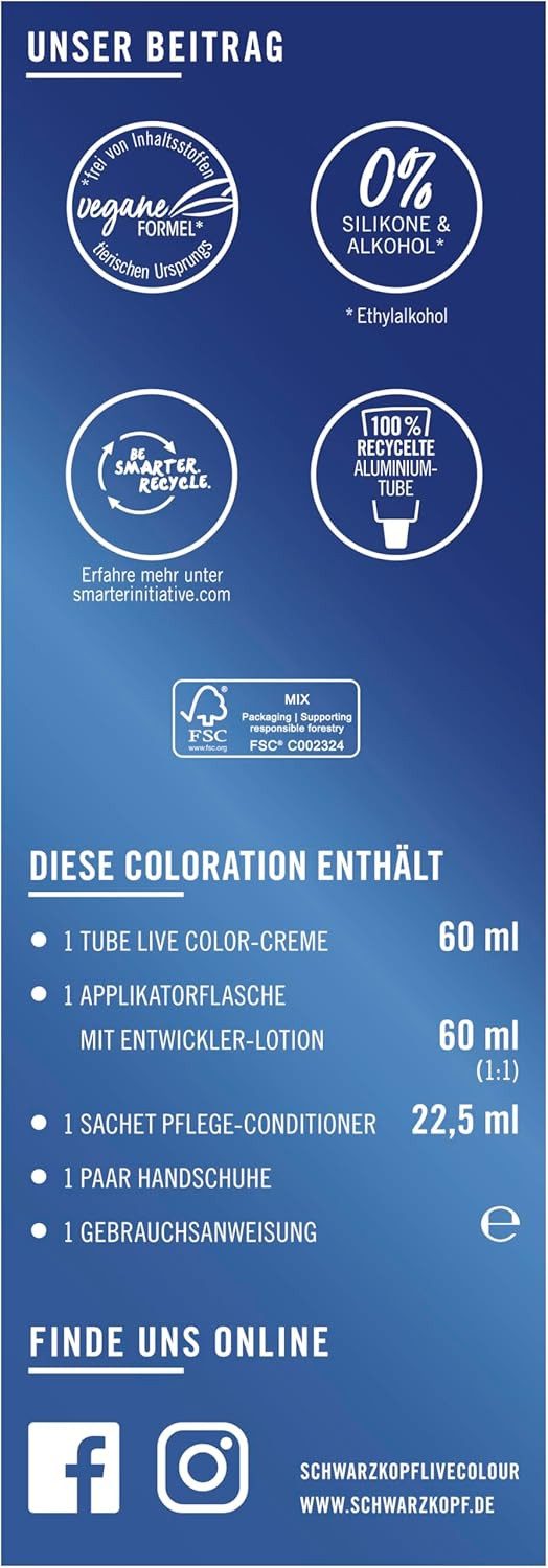 Schwarzkopf Haarfarbe Live Ultra Brights 099 Deep Black