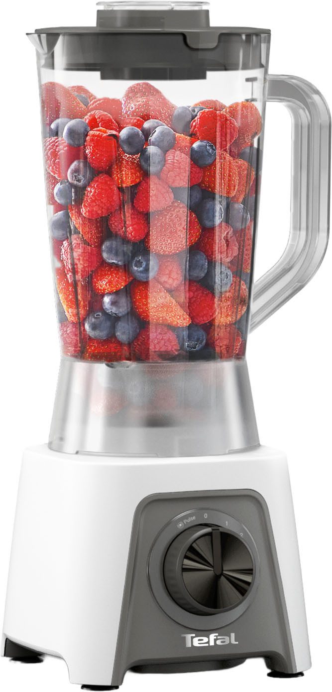 Tefal Standmixer BL2C01 Blendeo, 450 W, 1,5 Liter, 2 Geschwindigkeiten + Pulse-Funktion, Duraforce Klingen
