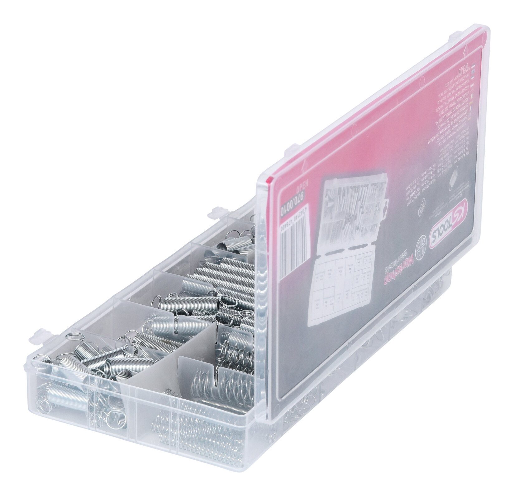 KS Tools Zugfeder (200 St), Sortiment Federn, 200-teilig