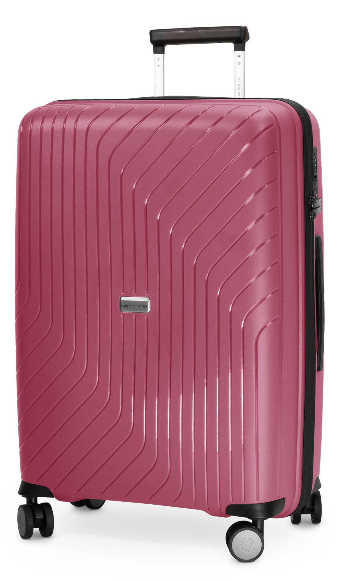 Hauptstadtkoffer Koffer TXL, 4 Rollen, mittelgroßer Hartschalen-Koffer Reisekoffer TSA 73 L