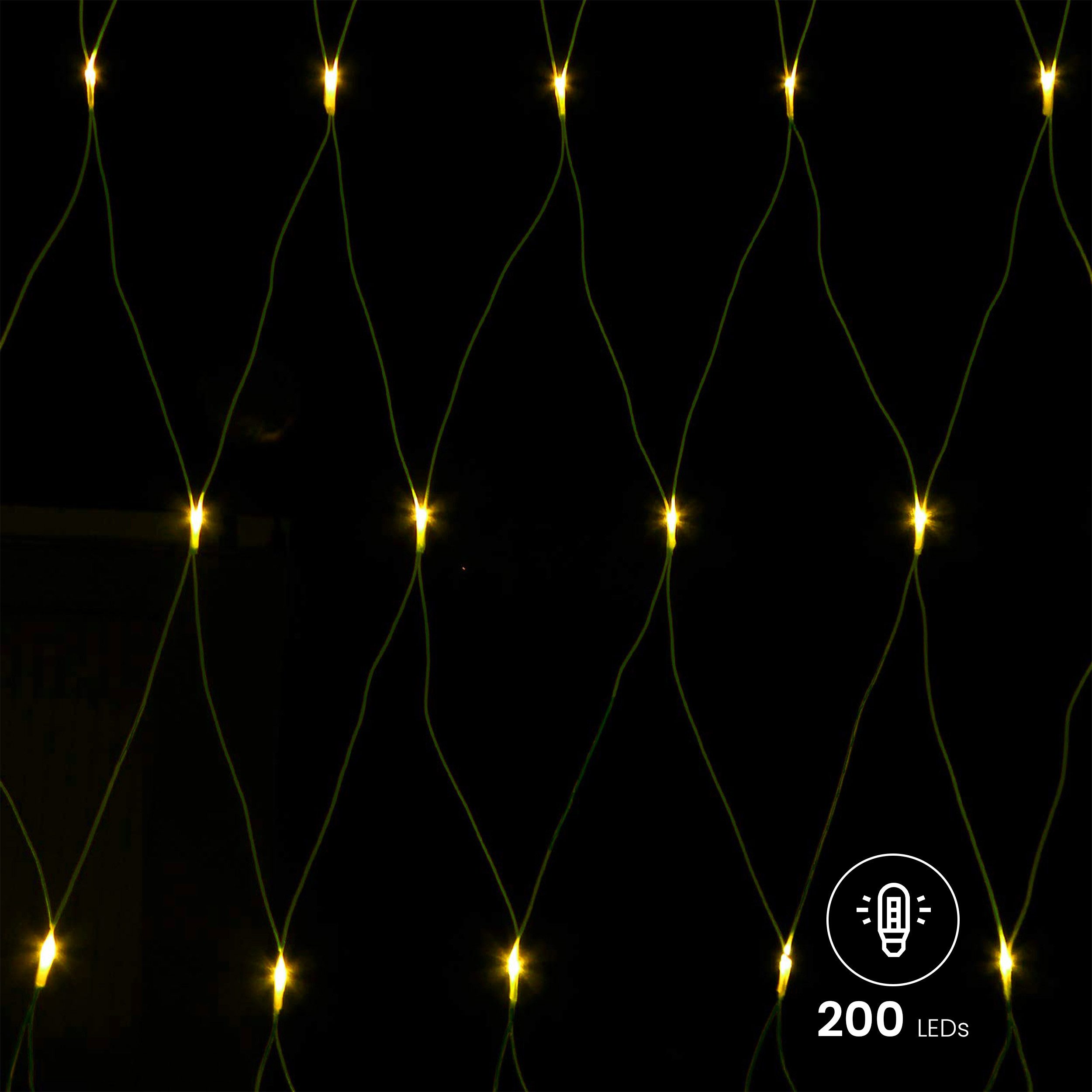 Gartenpirat LED-Lichternetz mit Kabel LED-Beleuchtung Lichterkette günstig online kaufen