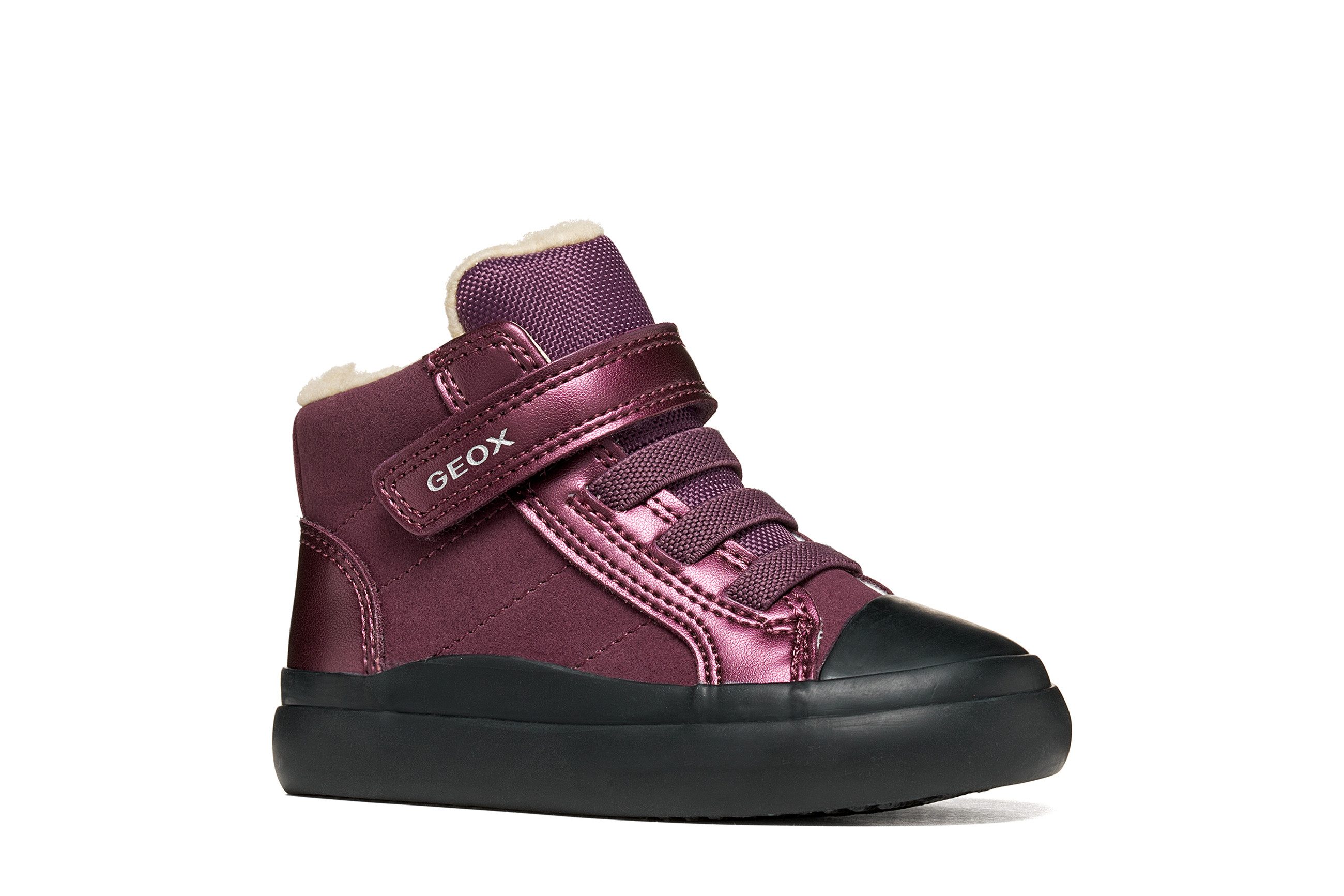 Geox B GISLI GIRL Lauflernschuh Winterboots mit Klettriemchen mit Größenschablone zum Download
