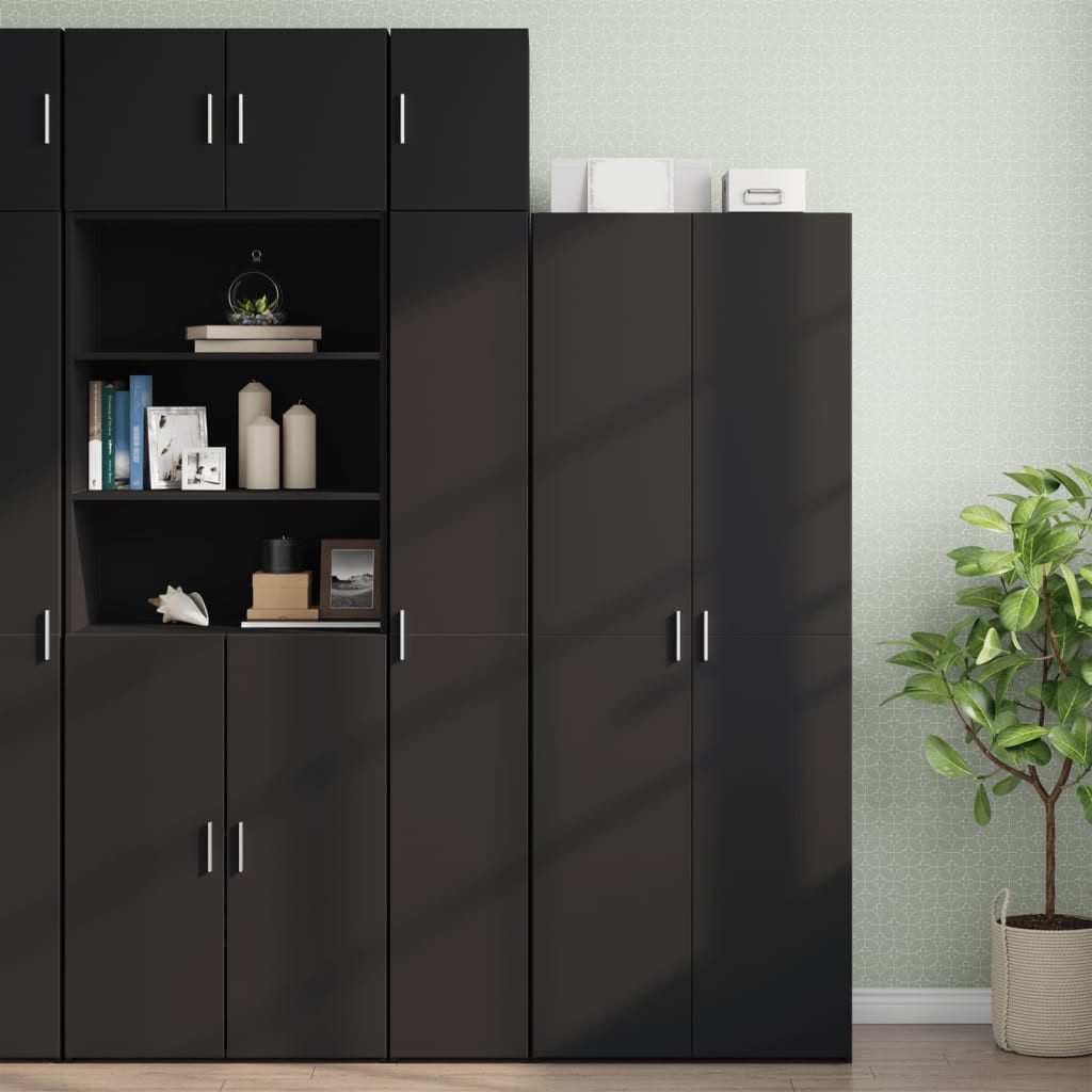 vidaXL Hängeschrank Wandschrank Schwarz 30x42,5x40 cm Holzwerkstoff (1-St) günstig online kaufen