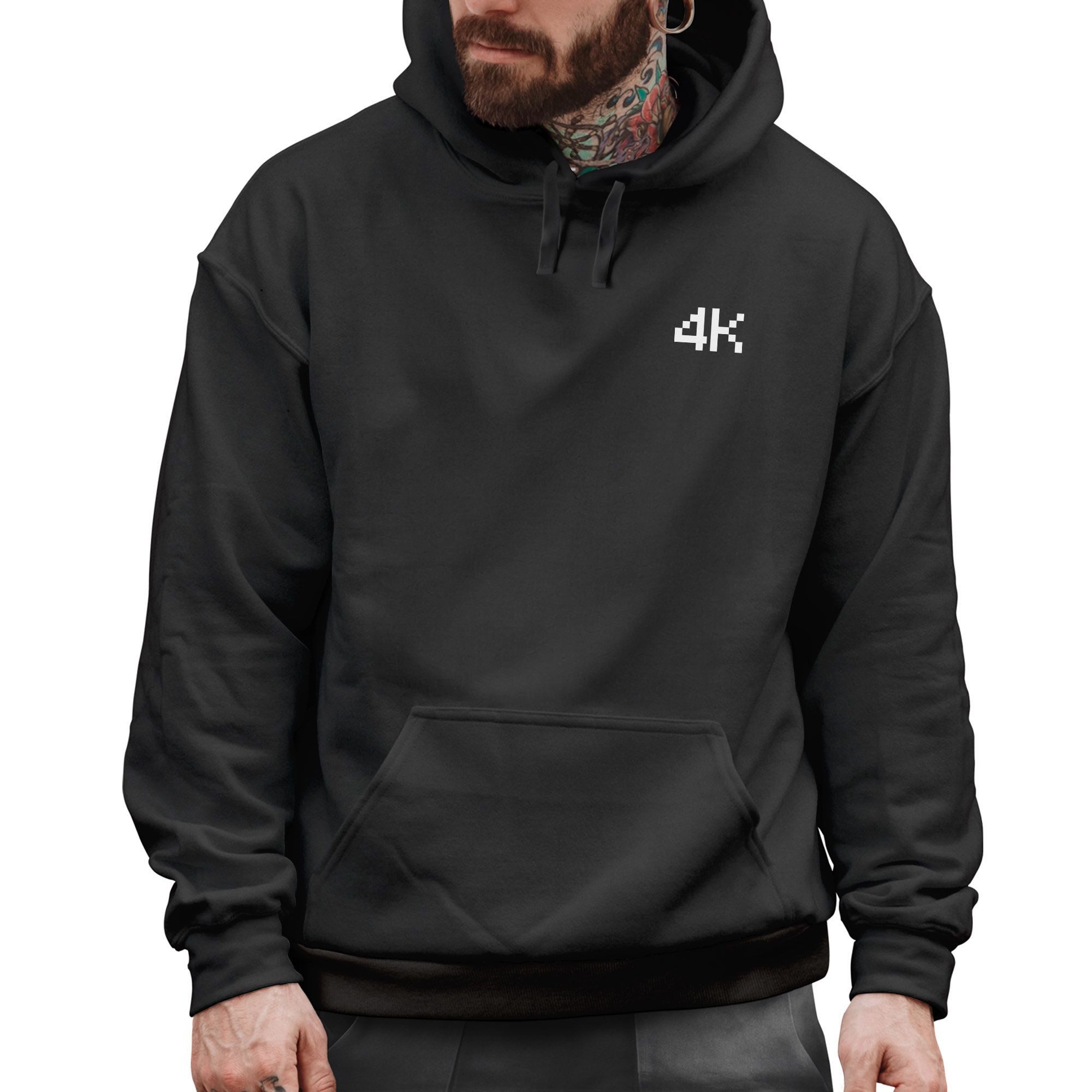 Neverless Hoodie Hoodie Herren Print Aufdruck 4K Logo Kapuzen-Pullover Männer Fashion