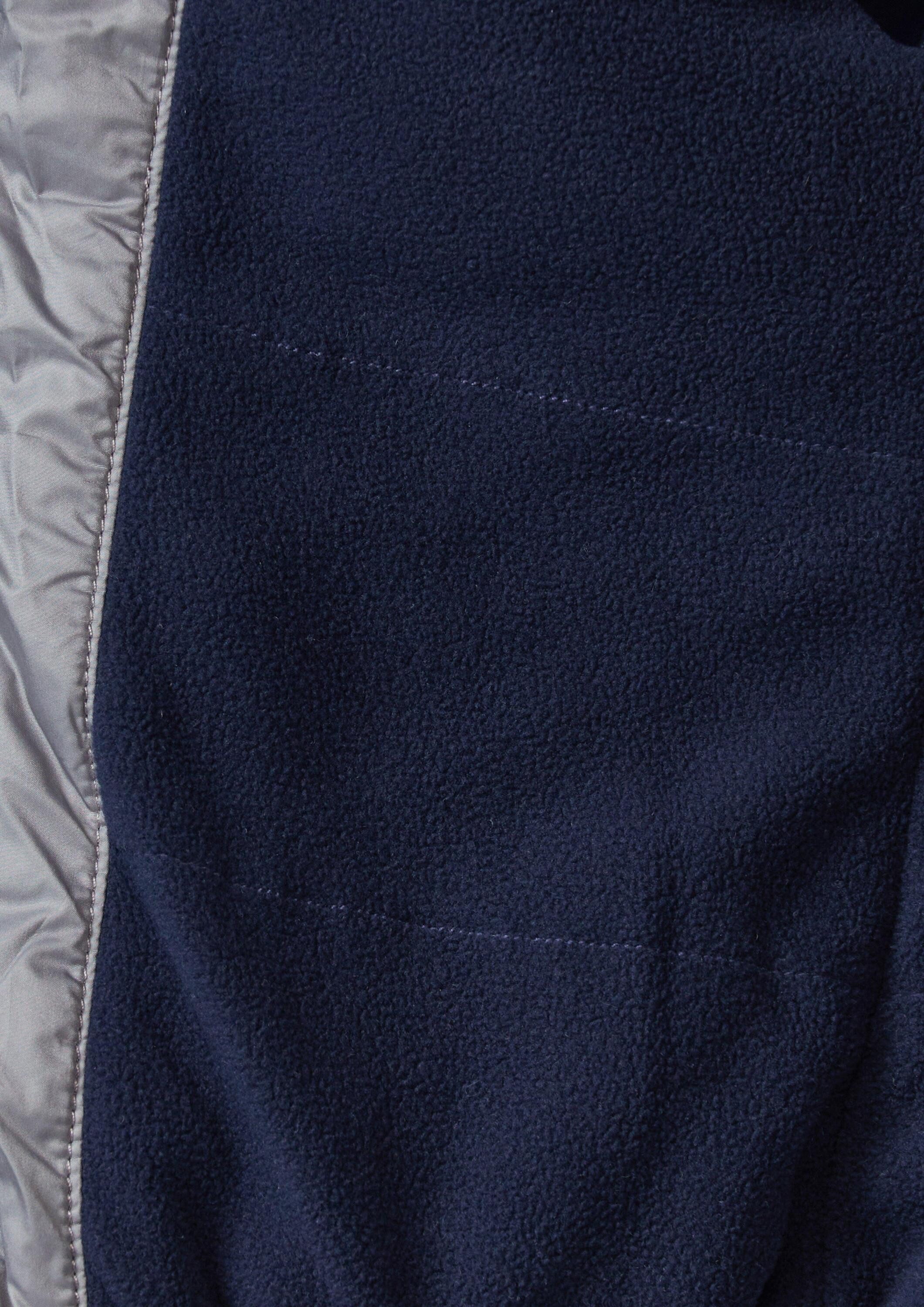 s.Oliver Funktionsjacke Outdoor-Jacke Wattierte Jacke mit Fleecefutter und Kapuze