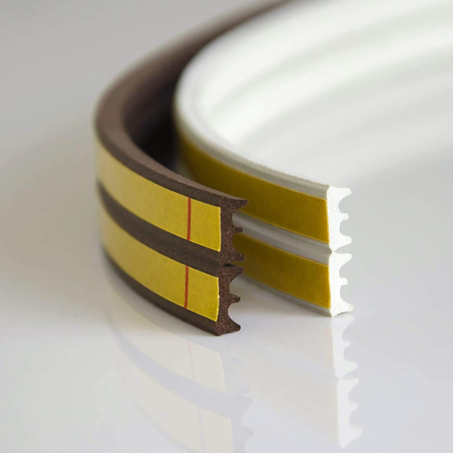DQ-PP Türdichtband DQ-PP Fensterdichtung, 15 Meter, Profil D,E,I,P,V, selbstklebend, E-Profil, D-Profil, I- Profil, P-Profil, V-Profil – Bild 3 von 5