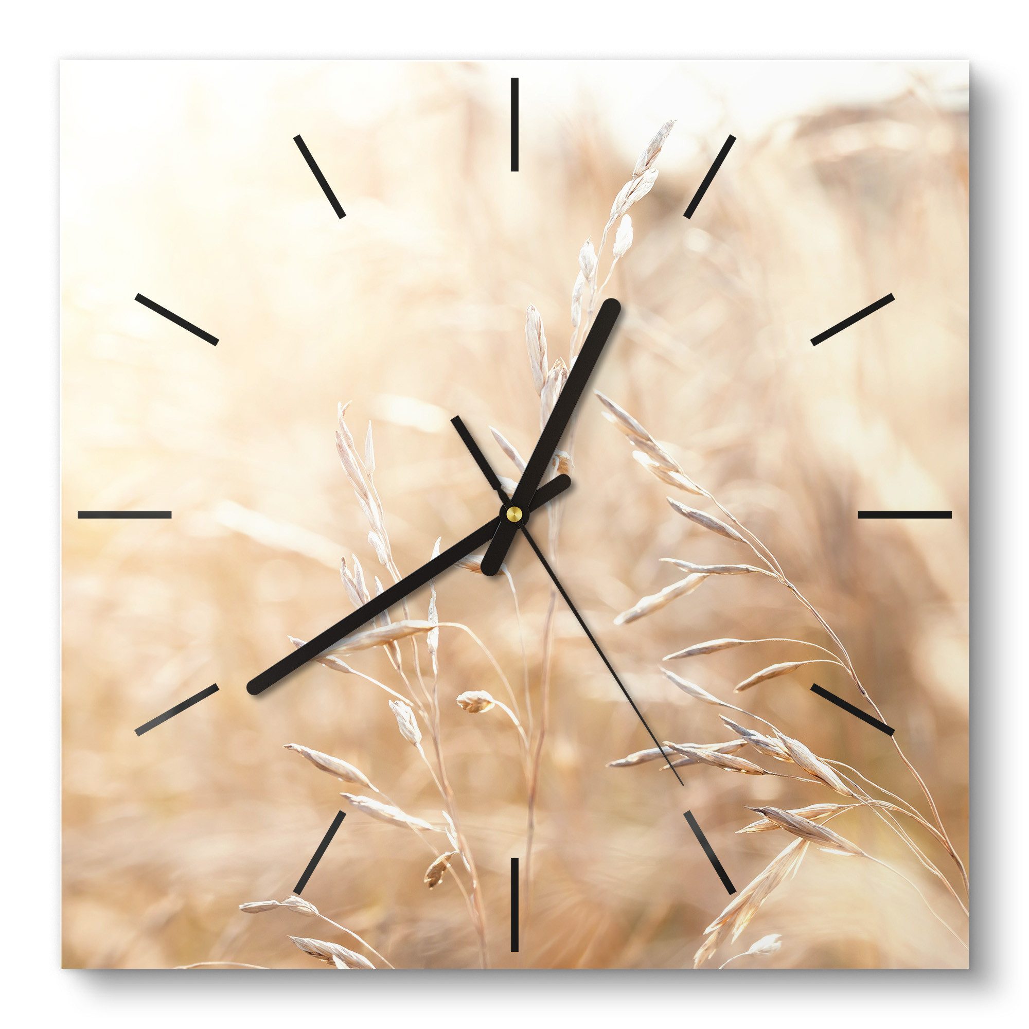 DEQORI Wanduhr 'Felder im Sonnenglanz' (Glas günstig online kaufen