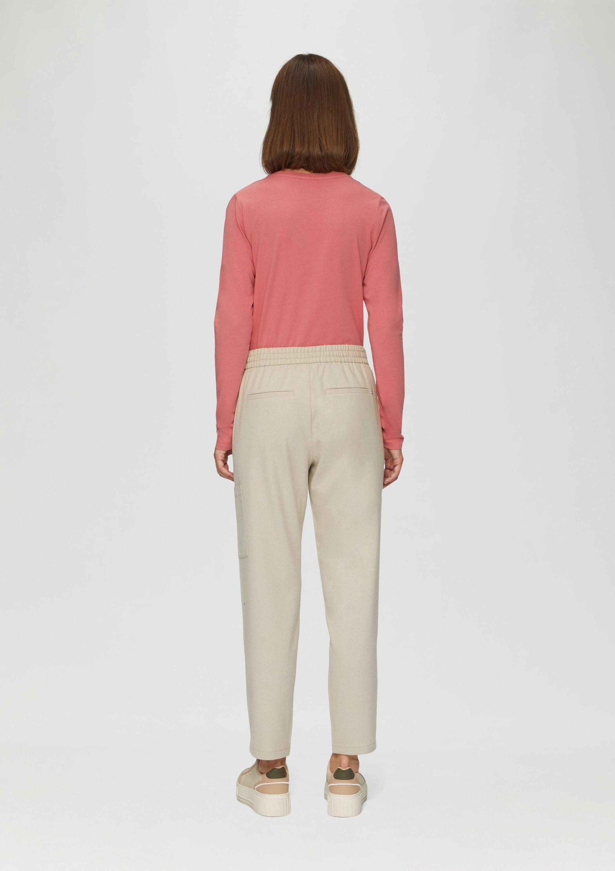 s.Oliver Chinos Hose Weiche Relaxed-Jogpants mit Tapered Leg
