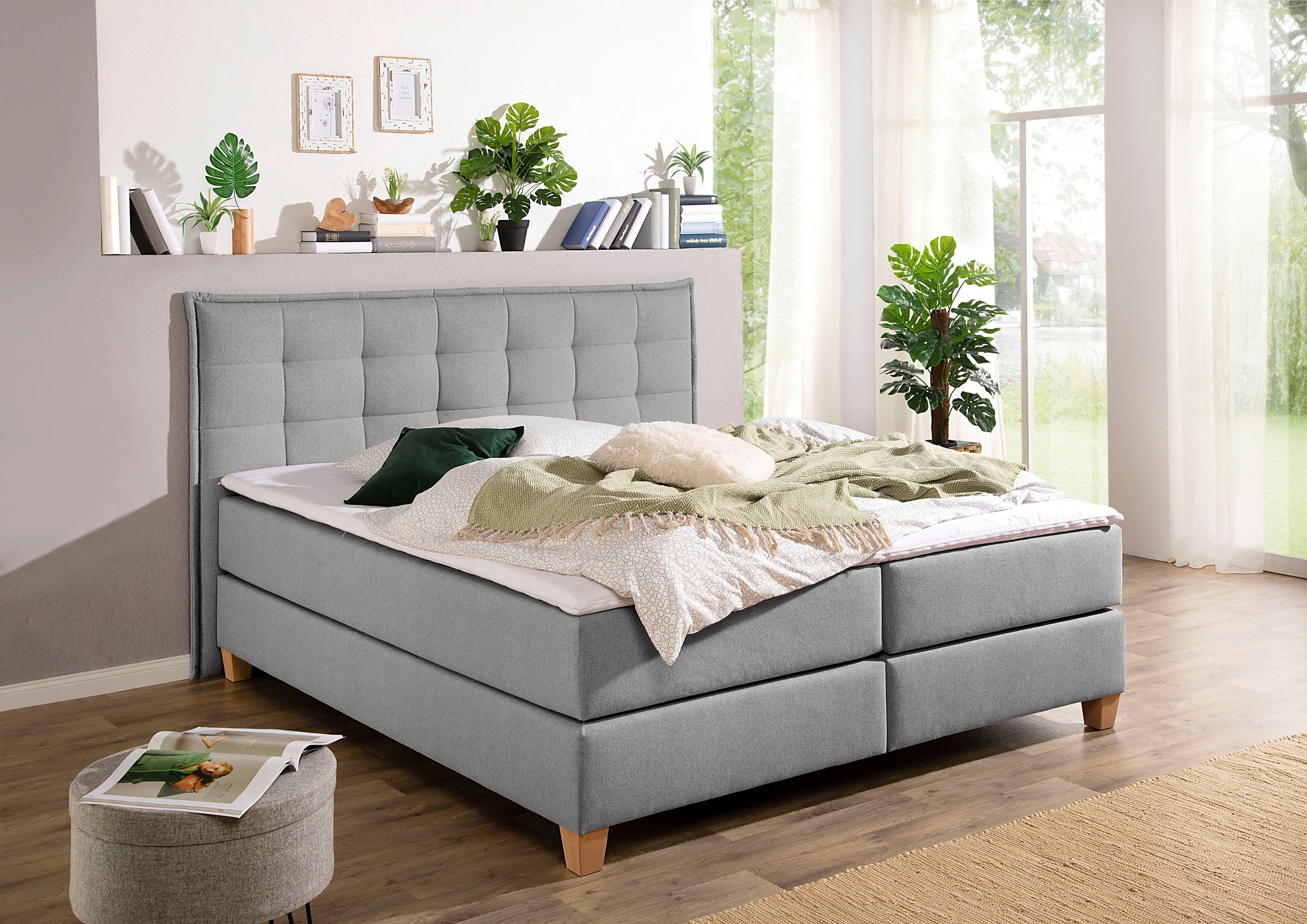 Home affaire Boxspringbett, inklusive Komfortschaum-Topper