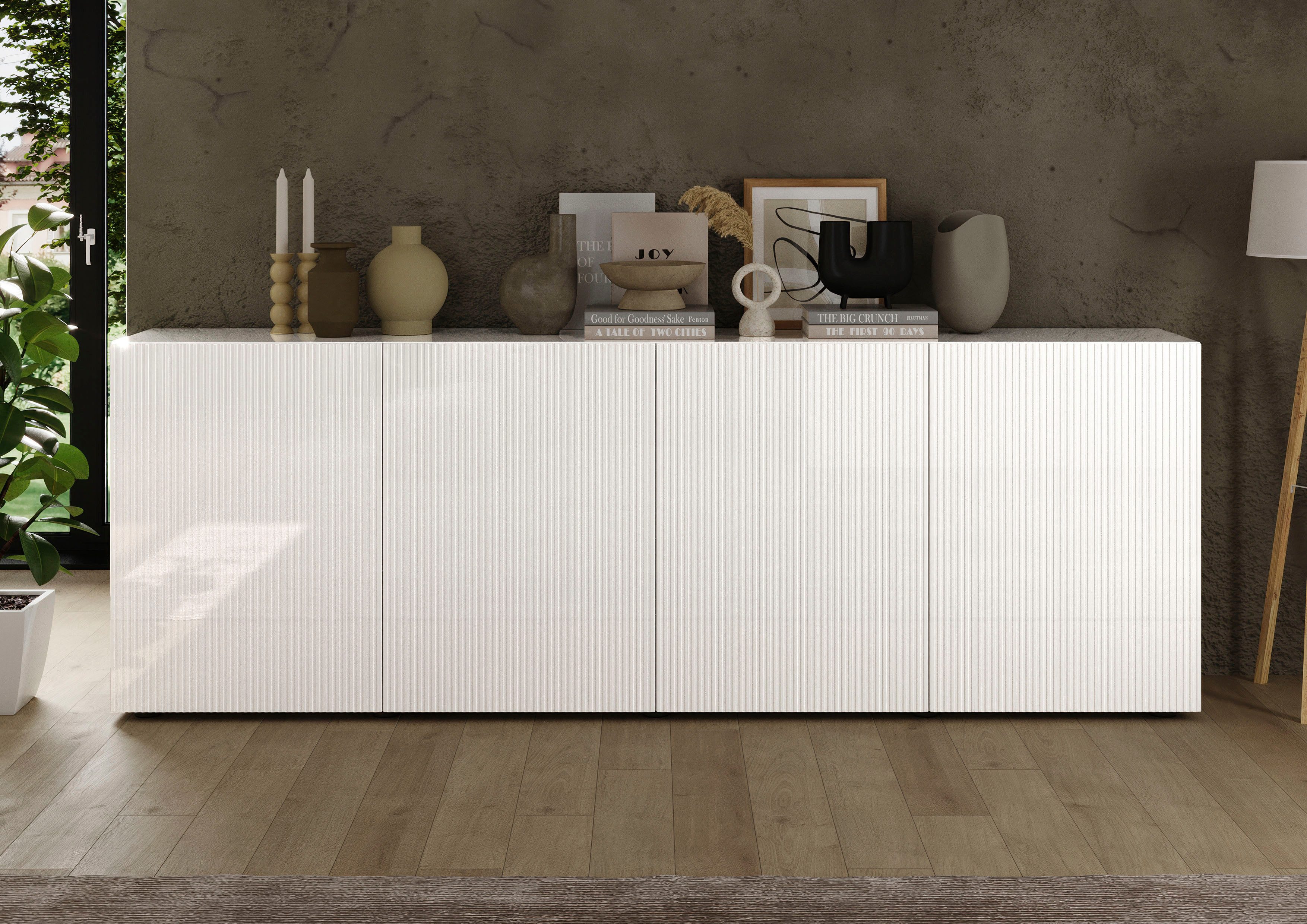 Home affaire Sideboard Rio Breite 240 cm, Kommode mit 4 Türen, Anrichte, ge günstig online kaufen