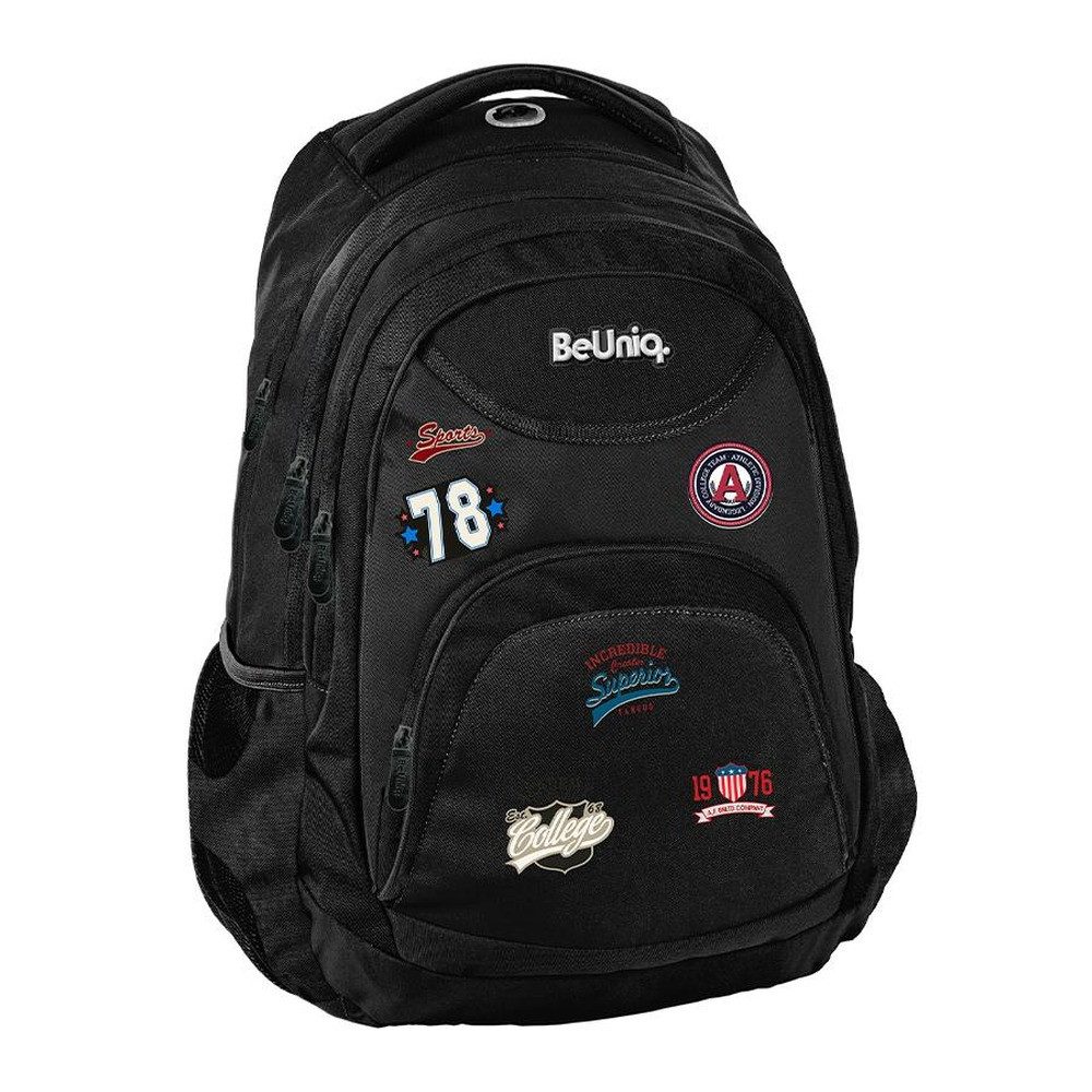 PASO Schulrucksack, College – Schulrucksack Jugendliche – Schwarz