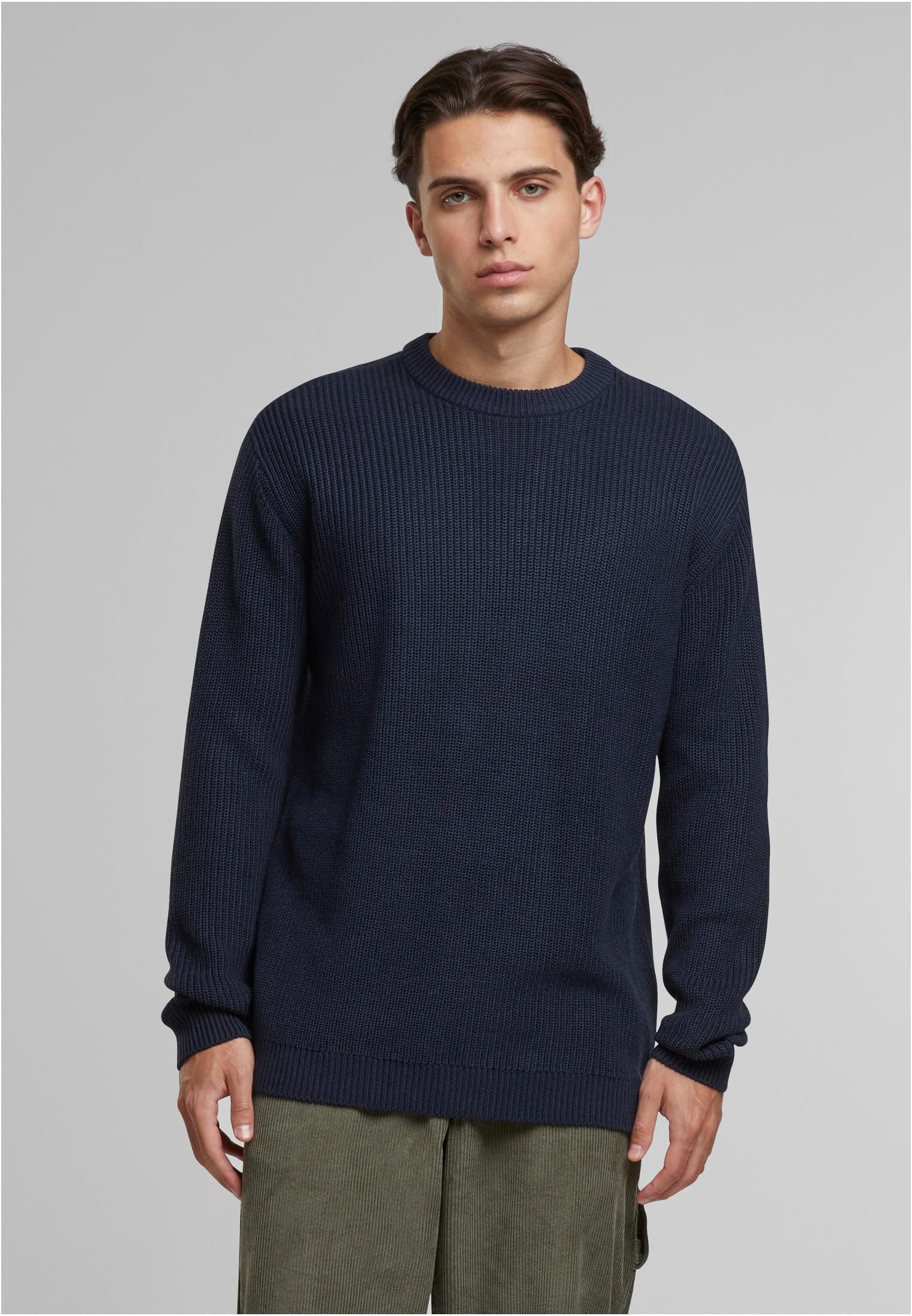 Sweatshirt Rib Basic Sweater Herren Pullover