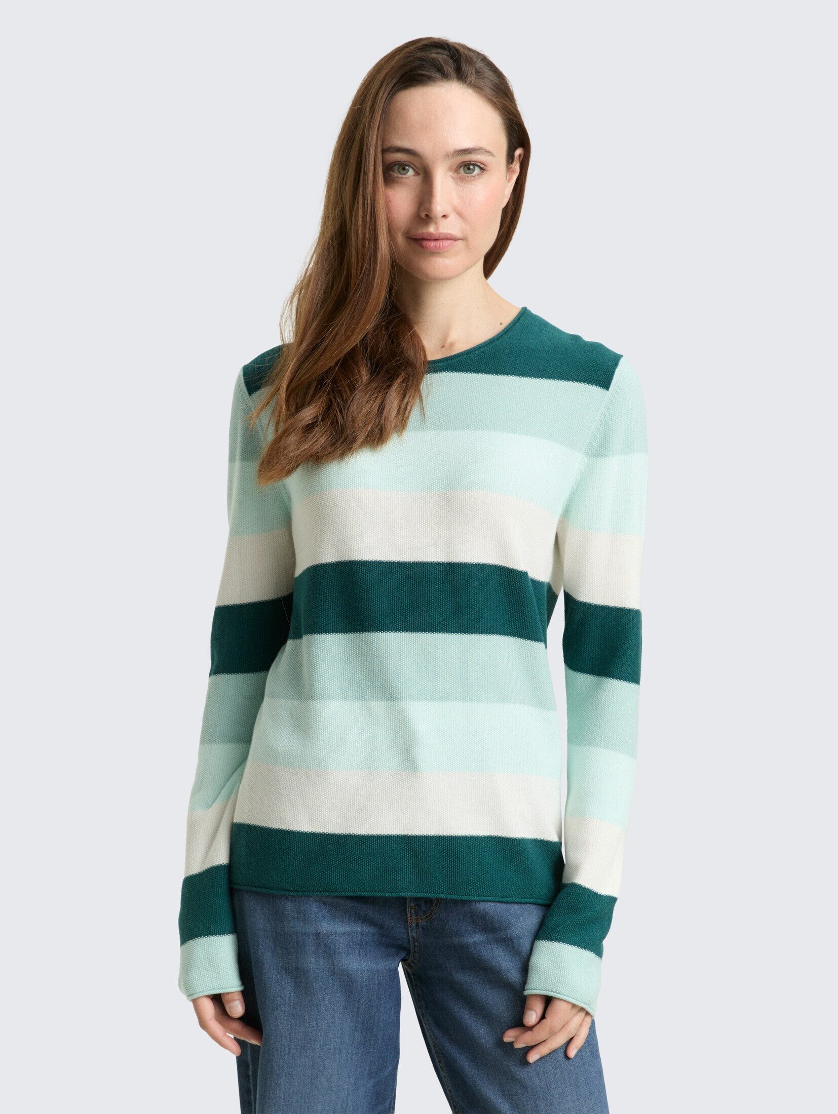 TOM TAILOR Strickpullover Pullover & Strickjacken Strickpullover mit Rundha günstig online kaufen