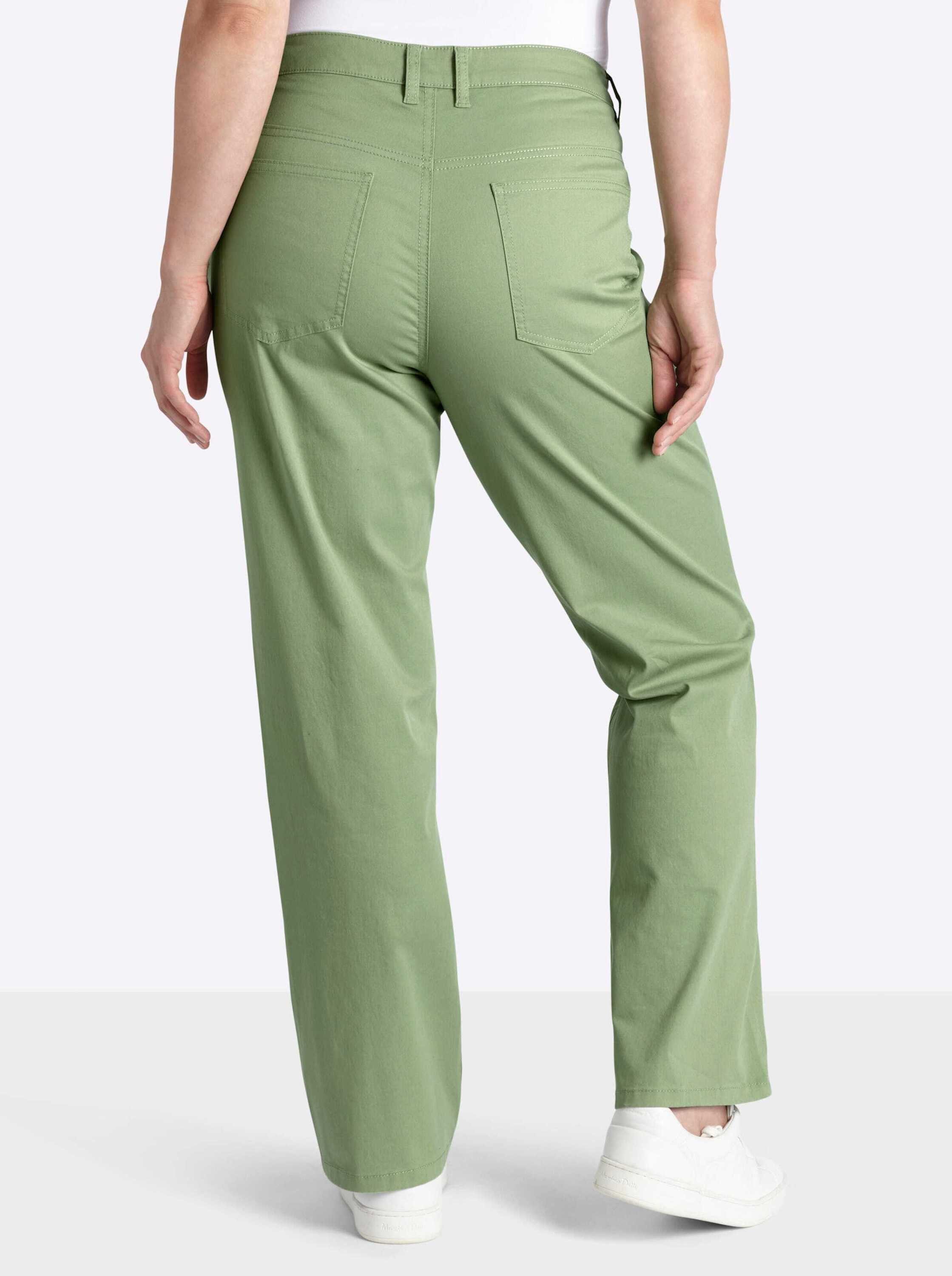 Sheego Jerseyhose Stretch-Hose normal elastische Twill-Qualität