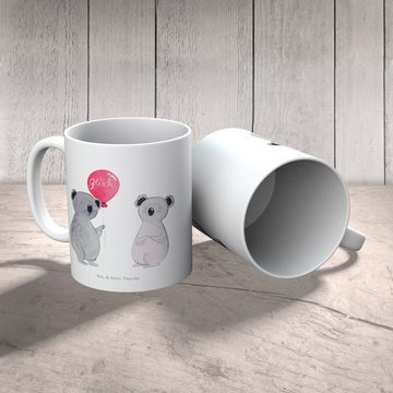 Mr. & Mrs. Panda Kinderbecher Koala Luftballon - Weiß - Geschenk, Kinder Tasse, Koalabär, Reisetass, Kunststoff, Kindergeschichten Motive