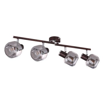 etc-shop LED Deckenspot, Leuchtmittel nicht inklusive, Decken Lampe Leuchte Spots Beweglich Metall Bronze Chrom Wohn Ess