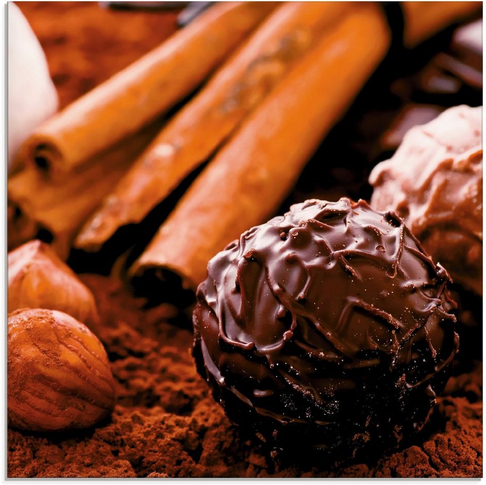 Artland Glasbild »Schokoladen-Trüffel«, Süßspeisen (1 Stück) online ...