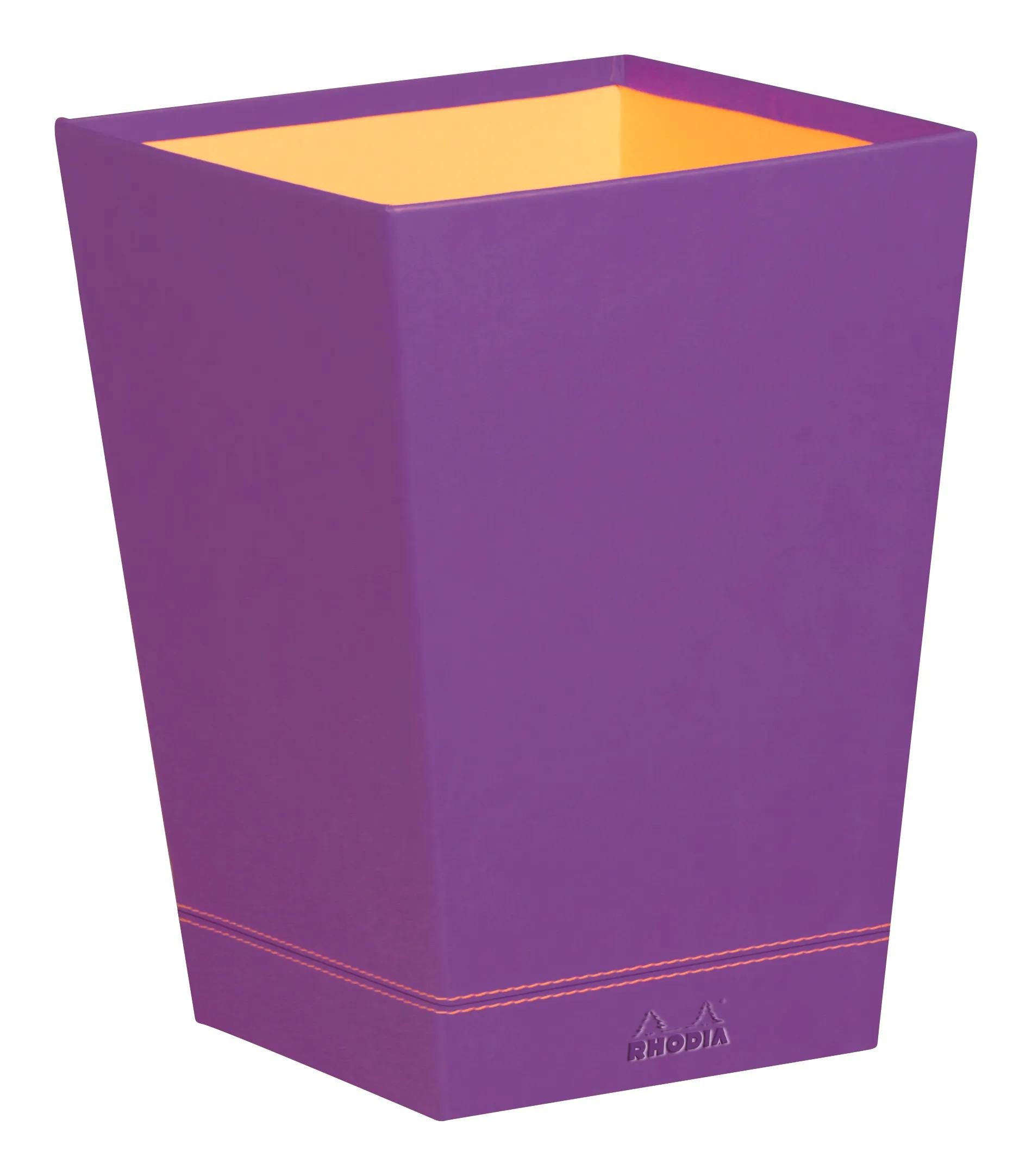 Rhodia Papierkorb Rhodiarama Papierkorb aus Kunstleder, 27x27x32cm - Violett 318920C, Papierkörbe