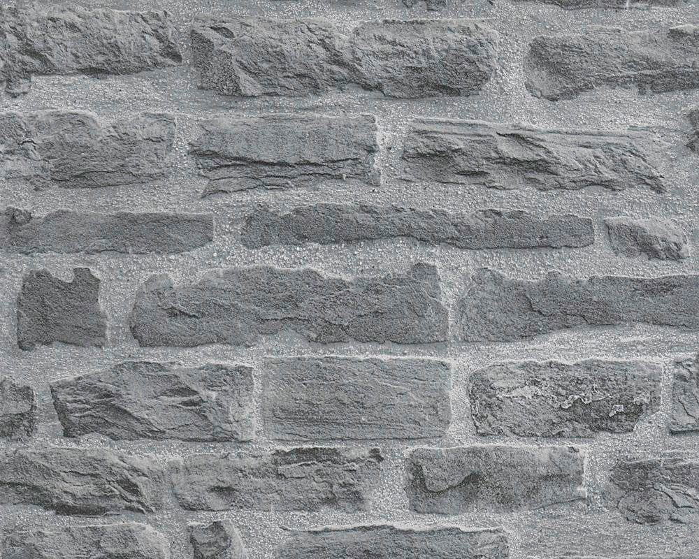 Création Vliestapete Stone walls Edition, A.S. 2nd Best Steinoptik, Tapete living grau Stein Wood`n of