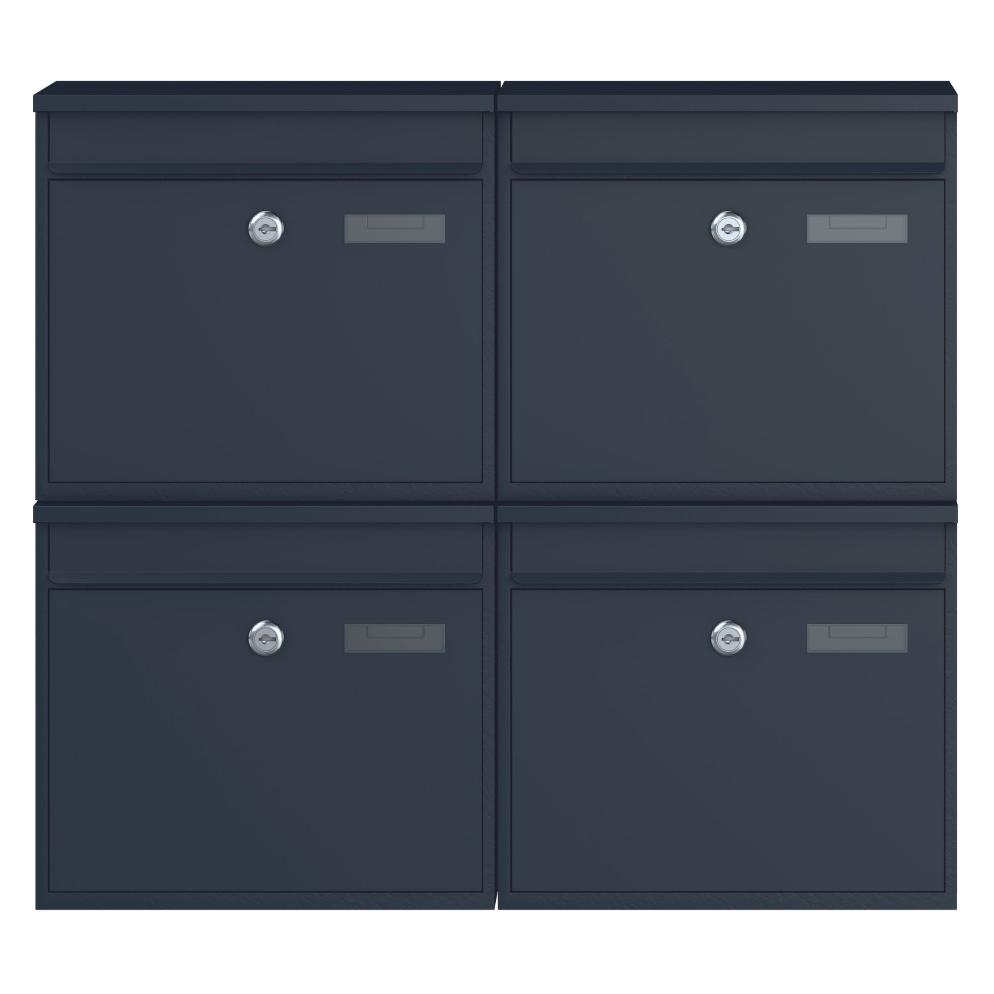 BASI Wandbriefkasten Wandbriefkasten (Spar-Set, 4-St), 4er Set anthrazit ma günstig online kaufen
