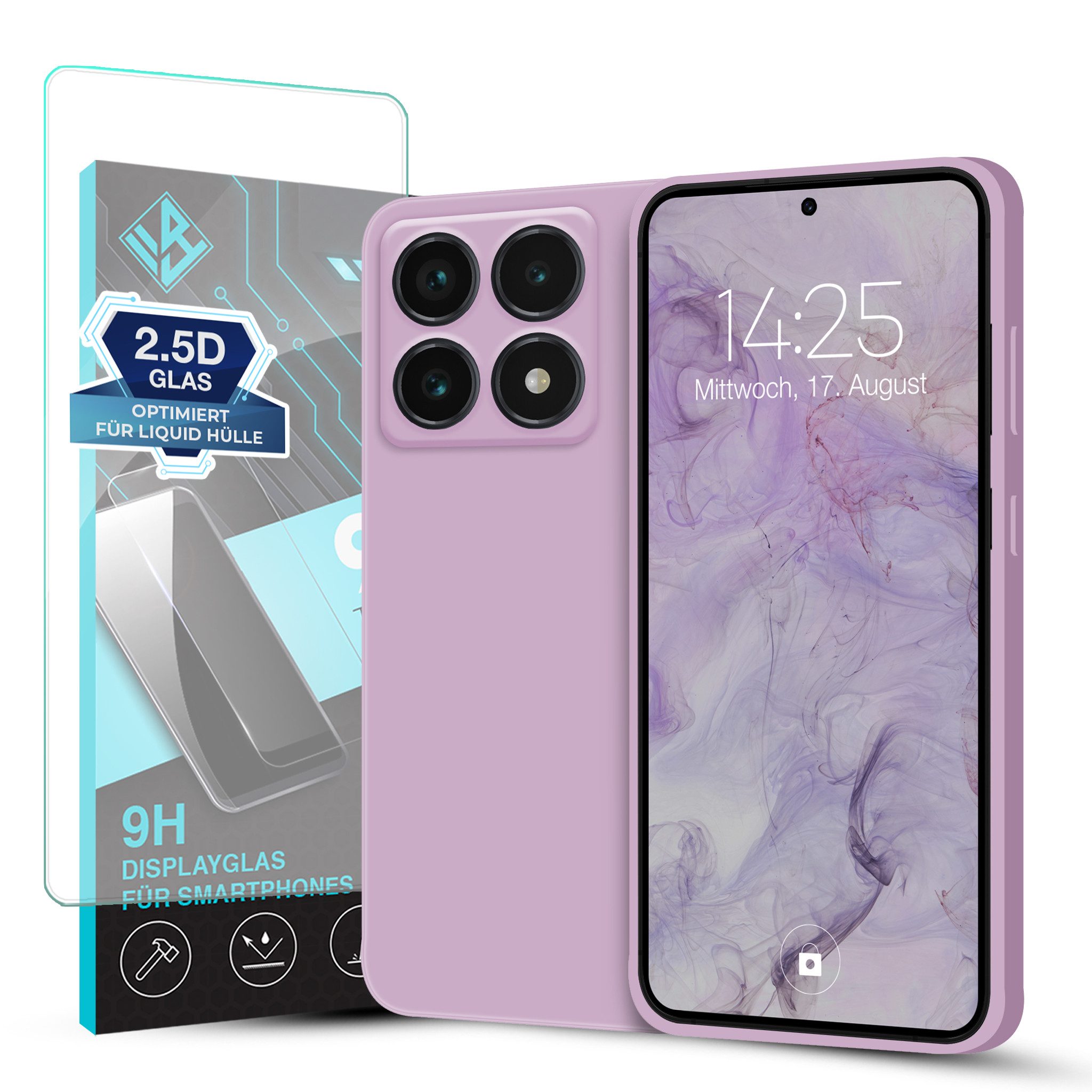 Tec-Expert Handyhülle SoftGrip Cover Hülle für Xiaomi 14T Pro, Handy Case Bumper integrierter Kameraschutz flexibel