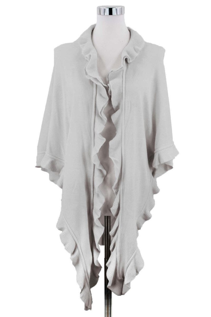 Luise Steiner Halstuch Trachtenponcho - MARIANDL - stein