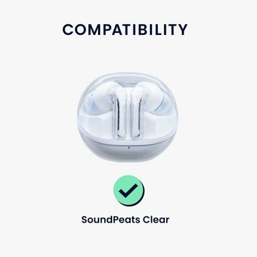 kwmobile Kopfhörer-Schutzhülle Hülle für SoundPeats Clear, Silikon Schutzhülle Etui Case Cover für In-Ear Headphones