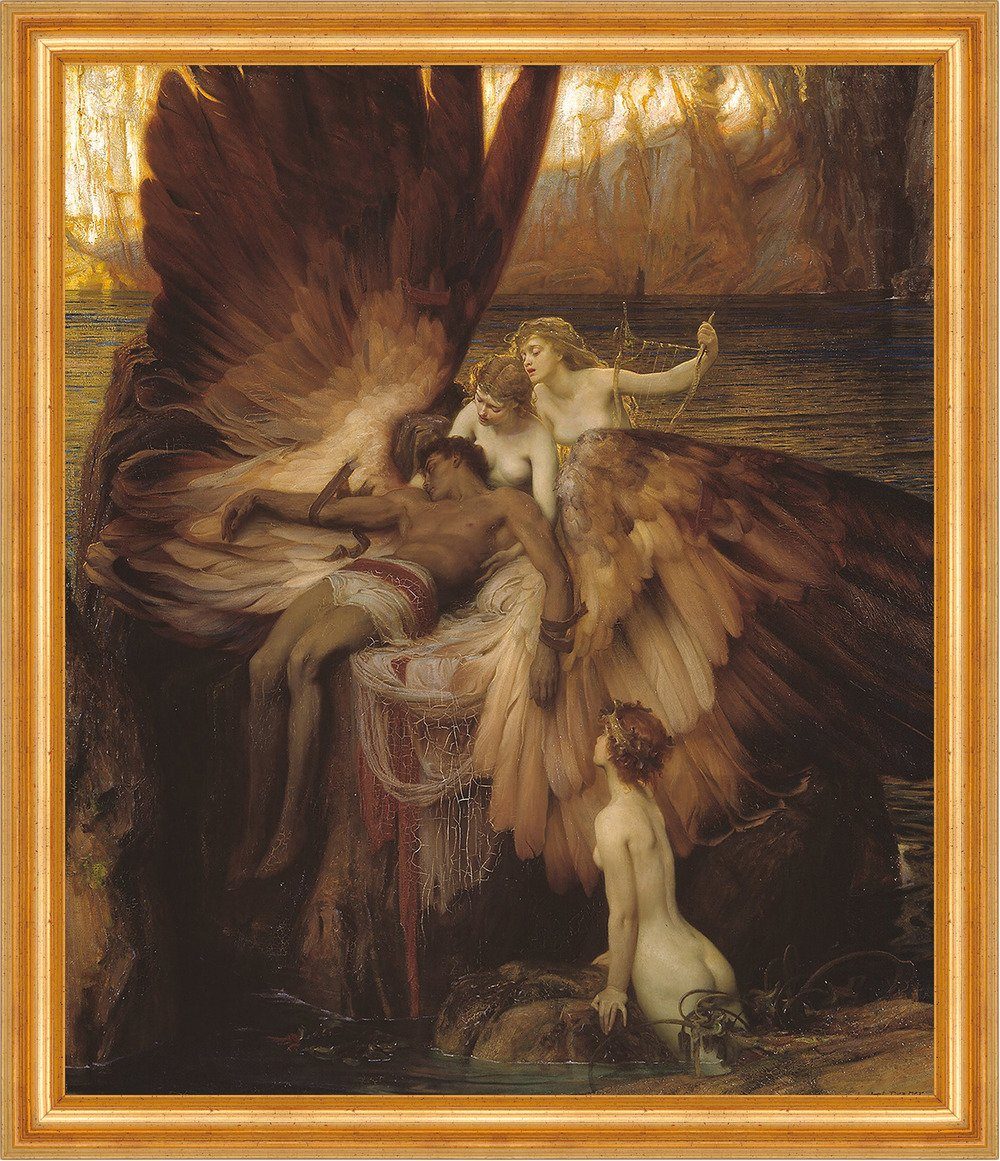 BillerAntik Kunstdruck The Lament for Icarus Herbert James Draper Flügel Mythologie B A3 0228, (1 St)