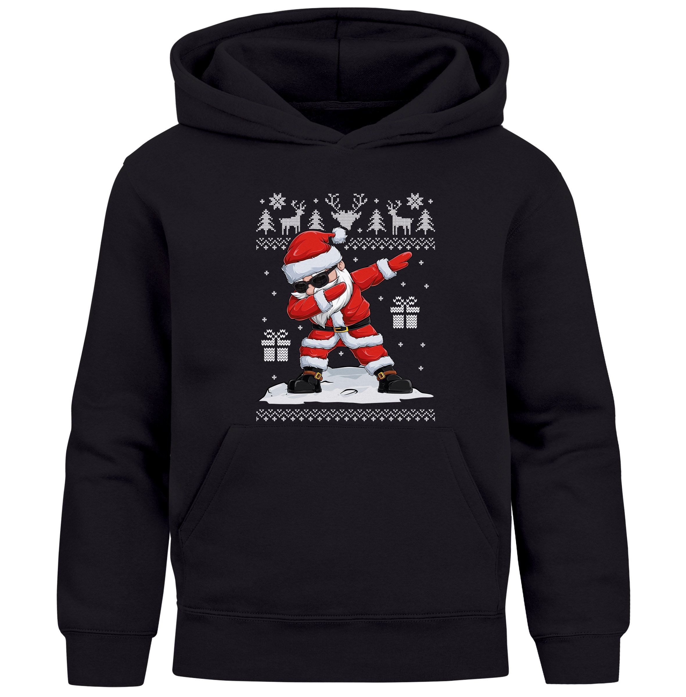 Hoodie Kinder Hoodie Weihnachtspullover Jungen Mädchen Dabbing Santa