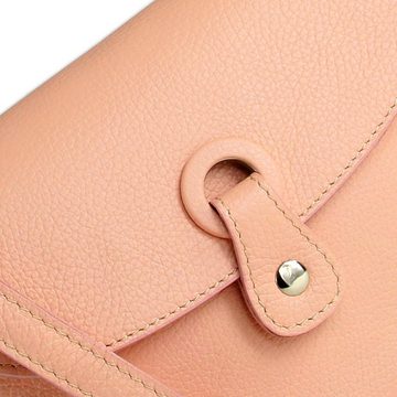 Toscanto Schultertasche Toscanto Damen Schultertasche (Schultertasche), Damen Schultertasche, Umhängetasche Leder, rosa, Größe ca. 21cm