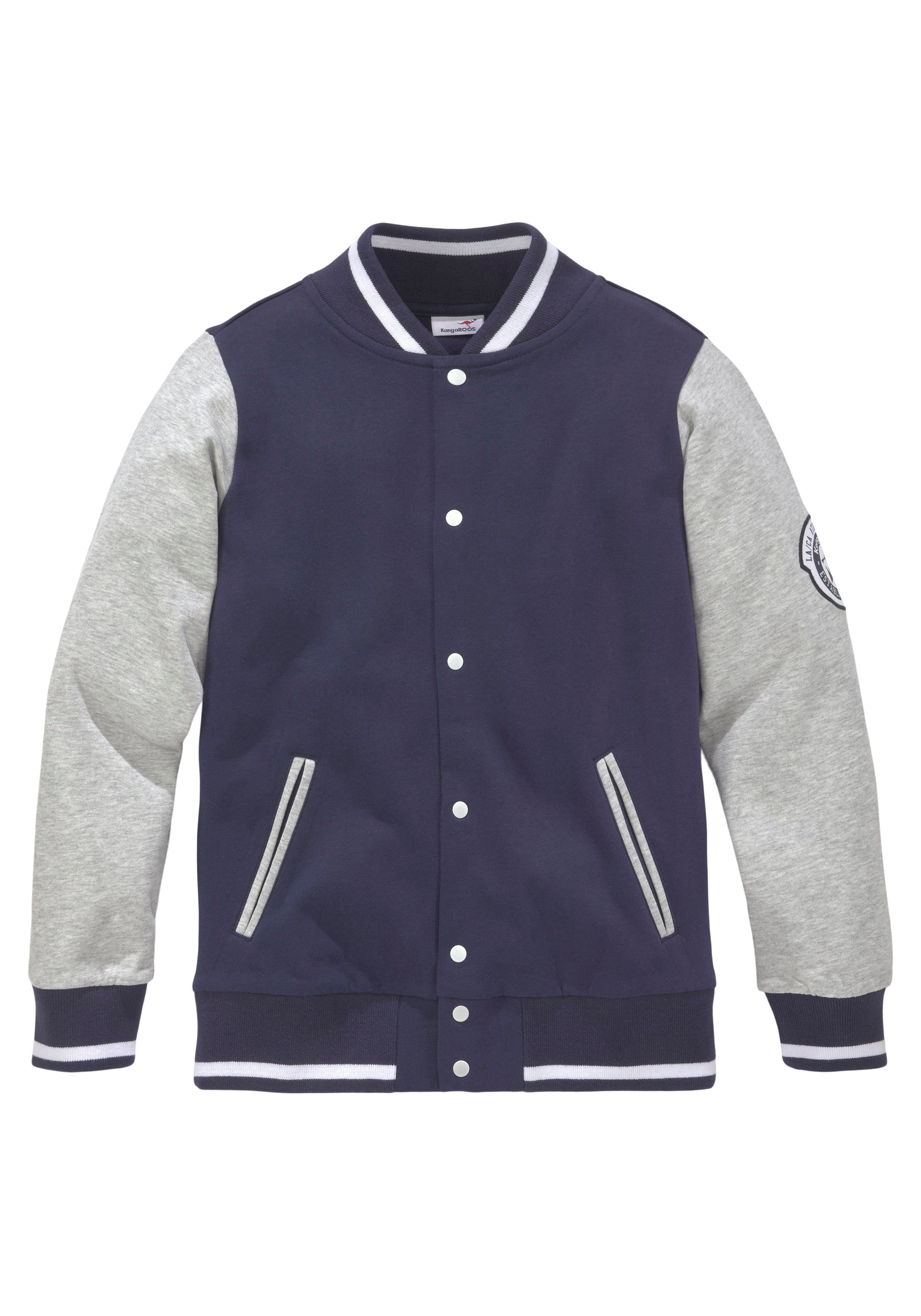 KangaROOS Sweatjacke im Collegestyle, Collegejacke