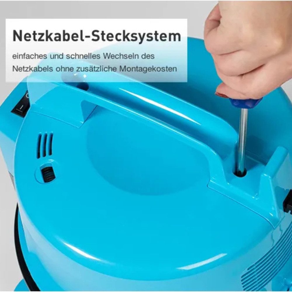 Hitachi Bodenstaubsauger CV-400 PRO LB, beutellos, 7,5L Tank, HEPA, 13m Radius, 880 W, beutellos, 13 m Aktionsradius, Möbel- und Kantenschutz, 7,5 Liter Staubtank