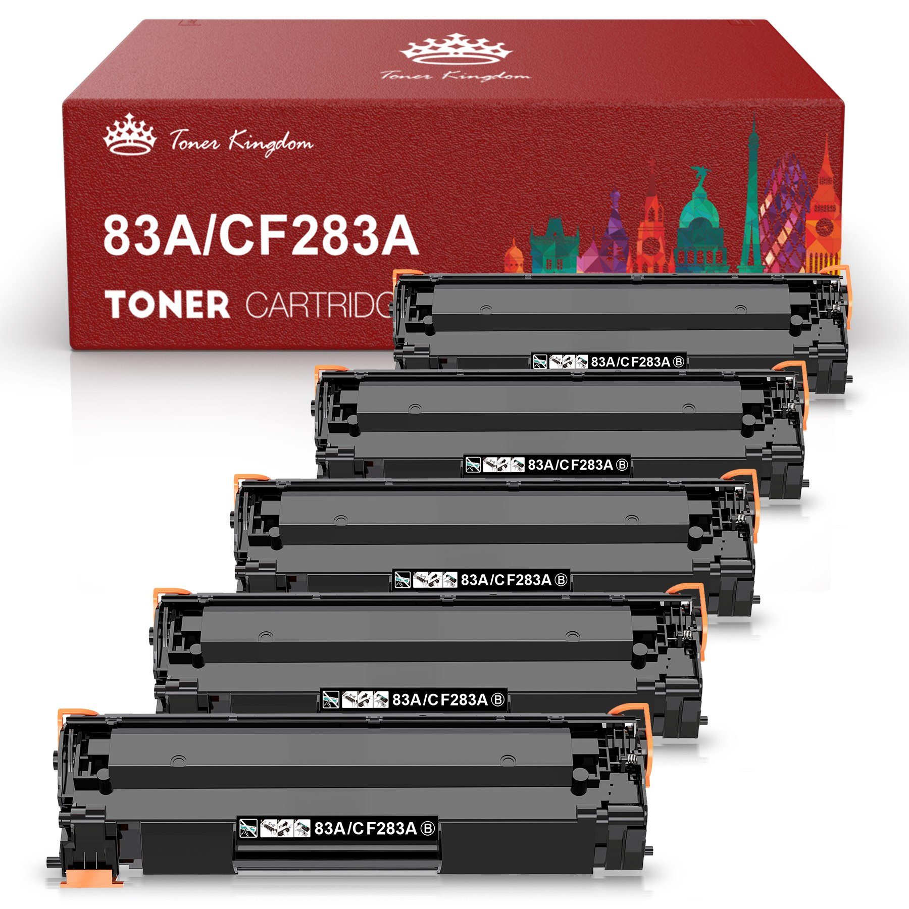 Toner Kingdom Tonerpatrone für HP CF283A 83A CF 283A toner MFP M127fn M201n, laserjet pro mfp m125nw m201dw m127fs