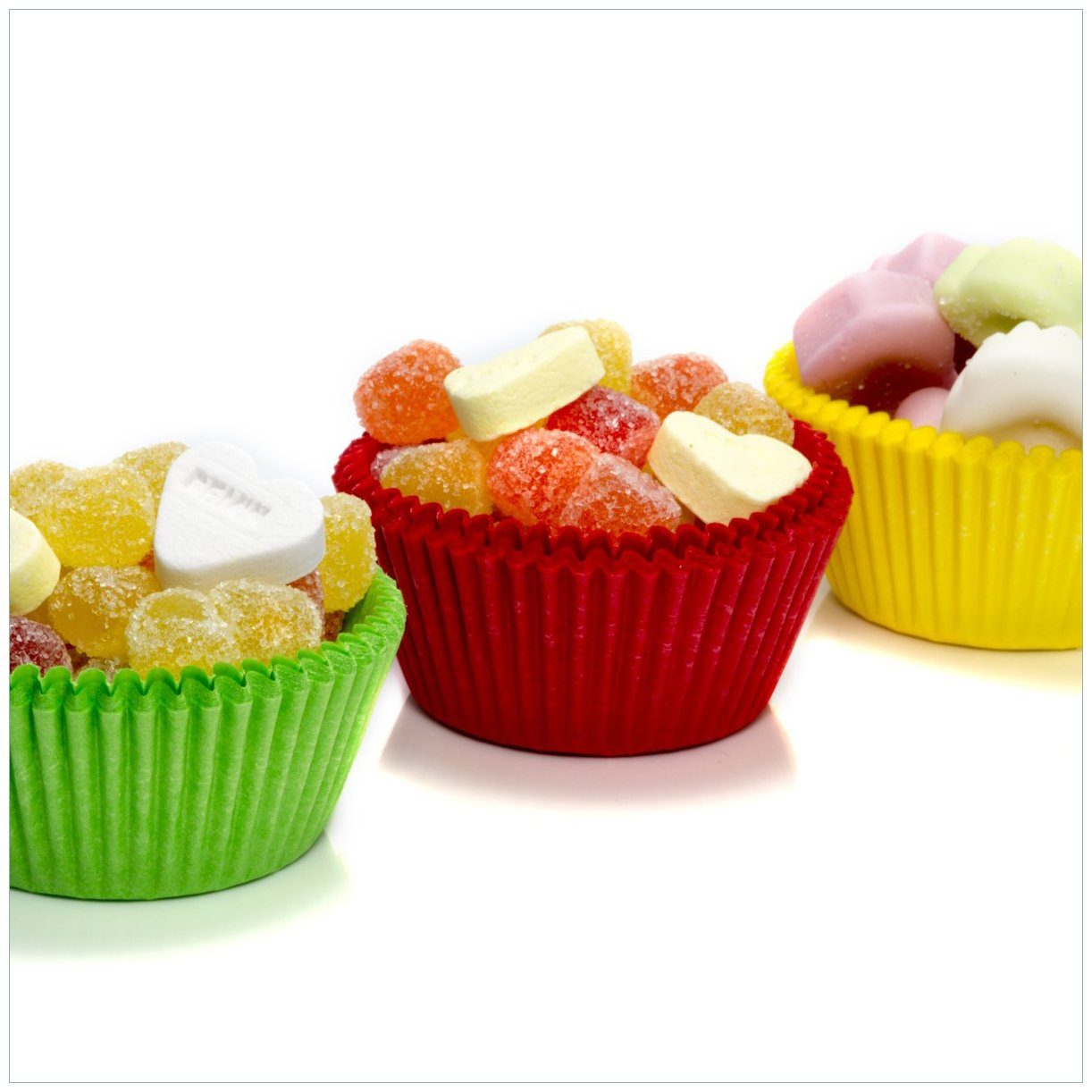 Wallario Tischplatte Sweets - Süßigkeiten-Muffins in der Küche (1 St), für Ikea Lack Tisch geeignet