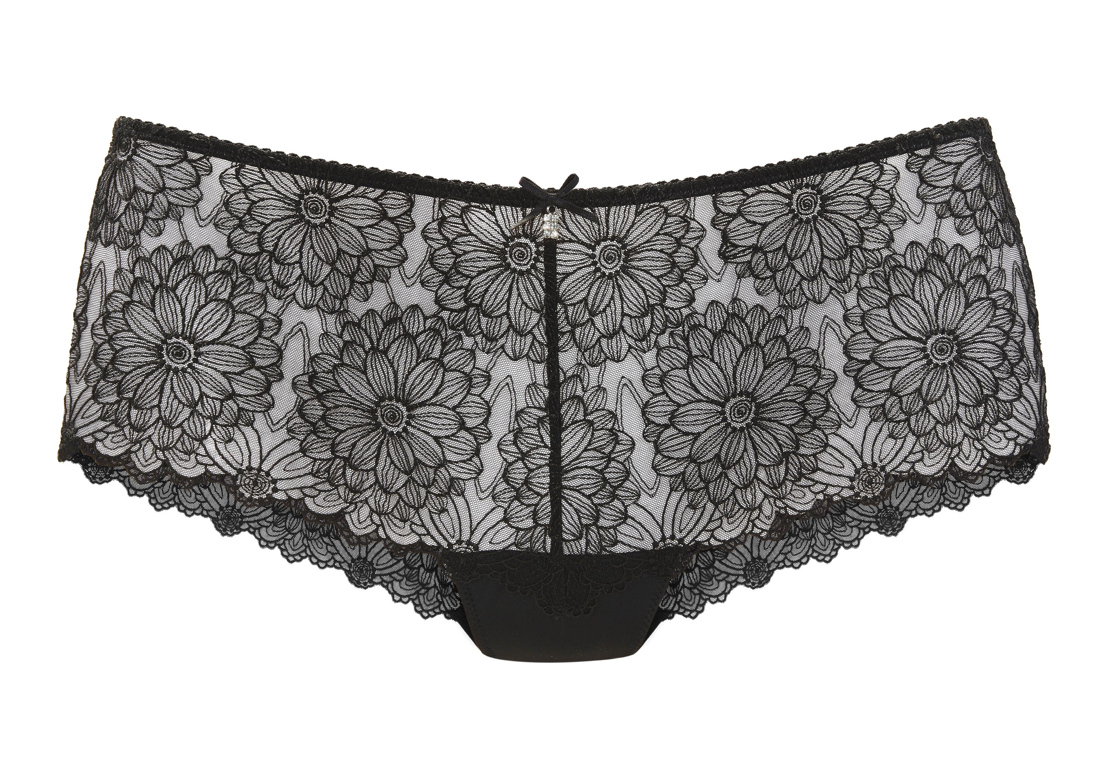 LASCANA Stringpanty aus hochwertiger Jacquardspitze in blumiger Optik, sexy günstig online kaufen