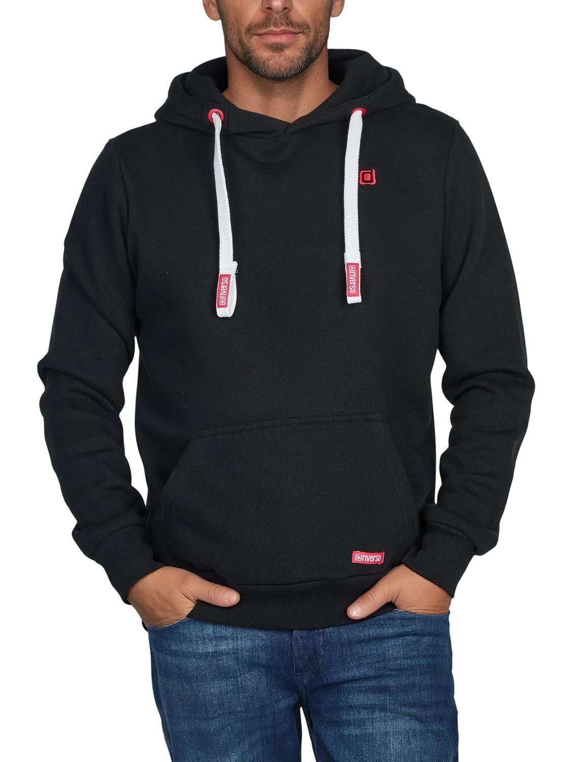 riverso Kapuzenpullover Herren Hoodie RIVLinus Regular Fit Longsleeve Sweatshirt mit Kängurutasche