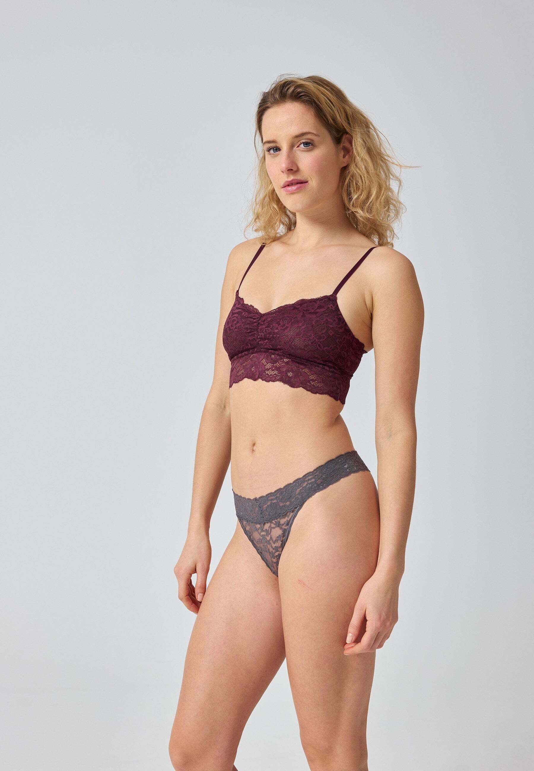 SNOCKS Bustier Spitzen-BH Damen (1 Stück, 1-tlg., 1 Stück) Soft Bustier ohne Bügel aus Spitze, Dessous – Bild 4 von 5