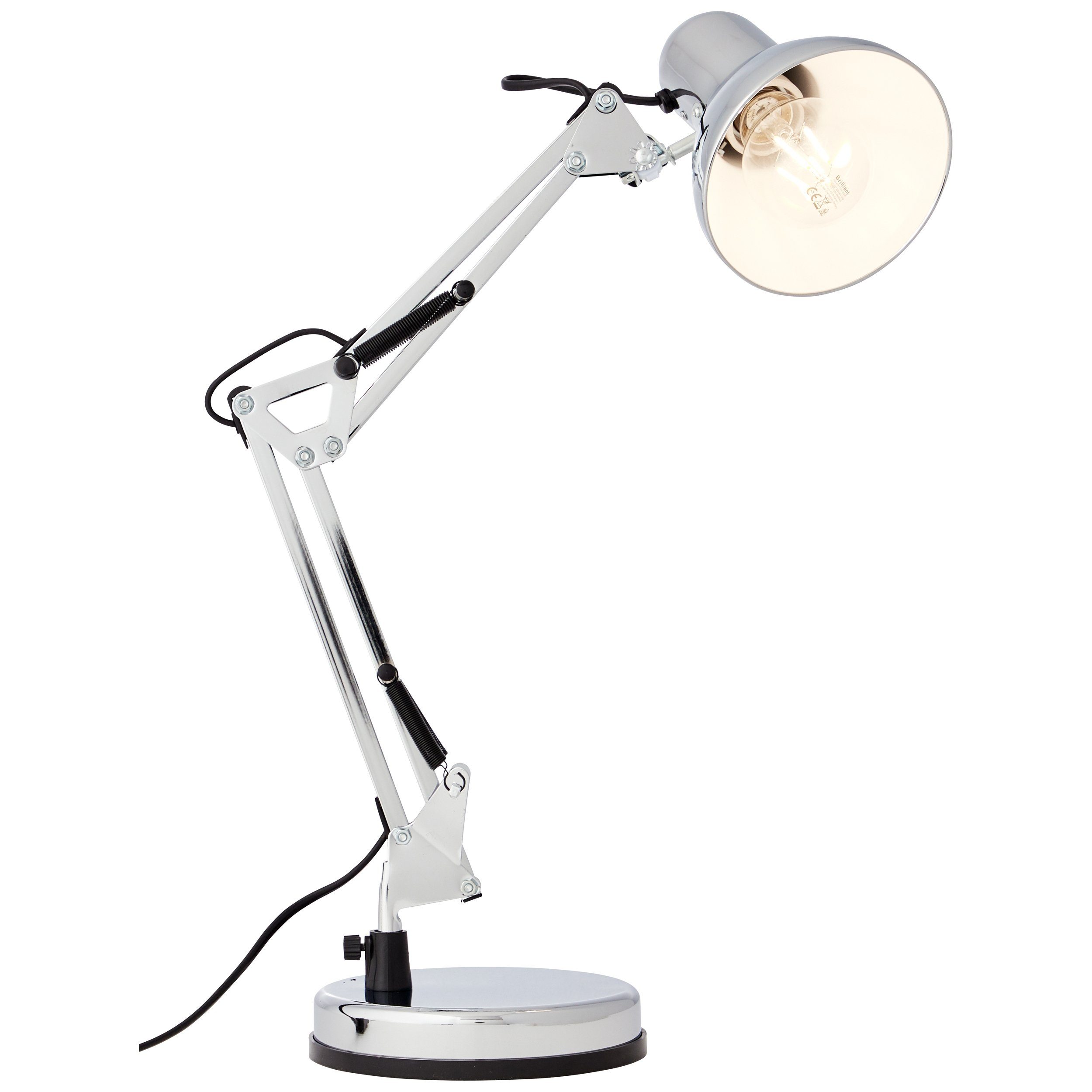 Kopf ohne Tischlampe, 15,5 Leuchtmittel, E27, W Ø Lightbox 28 cm, Schreibtischlampe, 50 schwenkbar, Höhe, cm