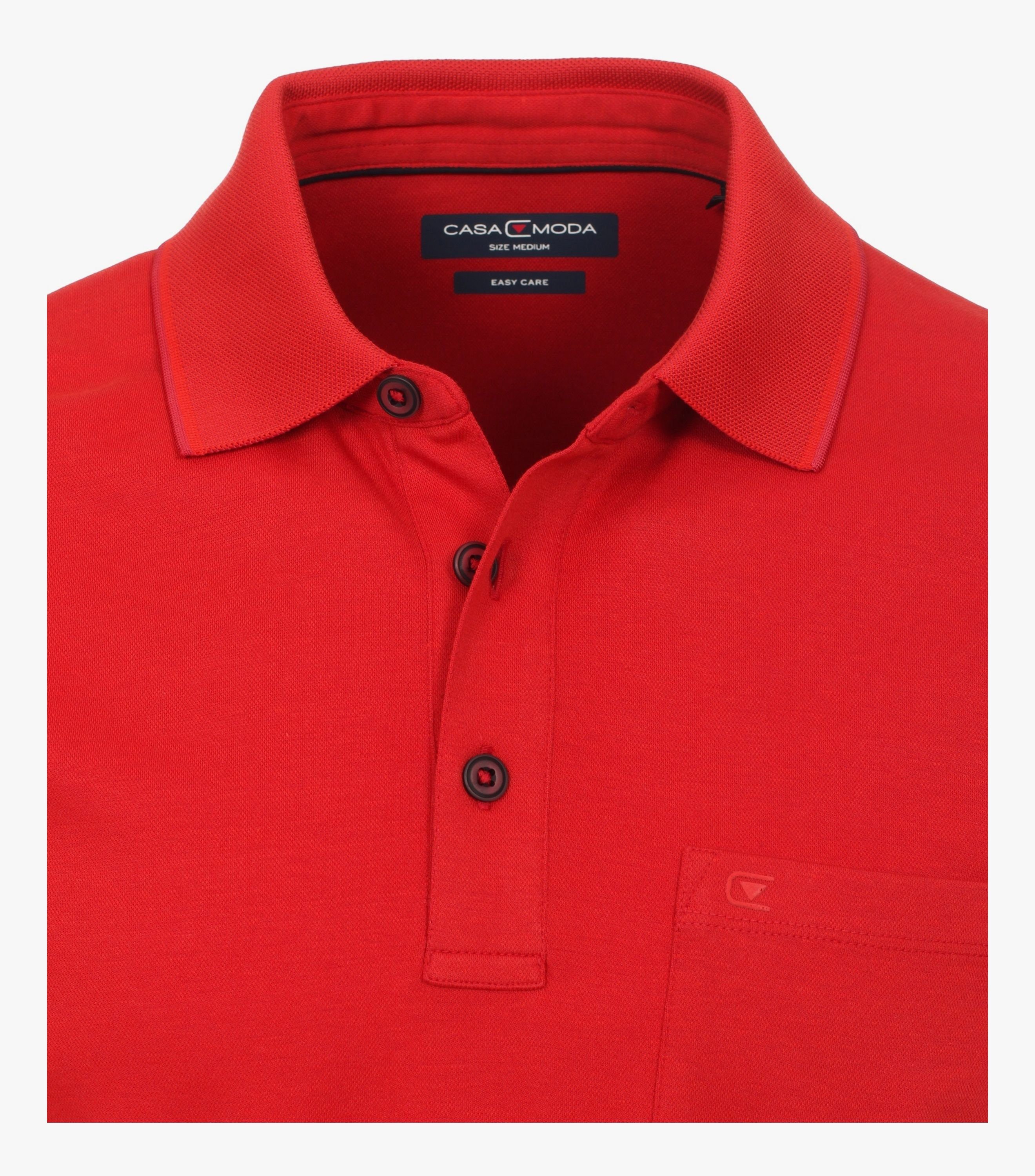 Passform Hochwertiger Rot432 Normale 993106500 Baumwollmix, CASAMODA Poloshirt